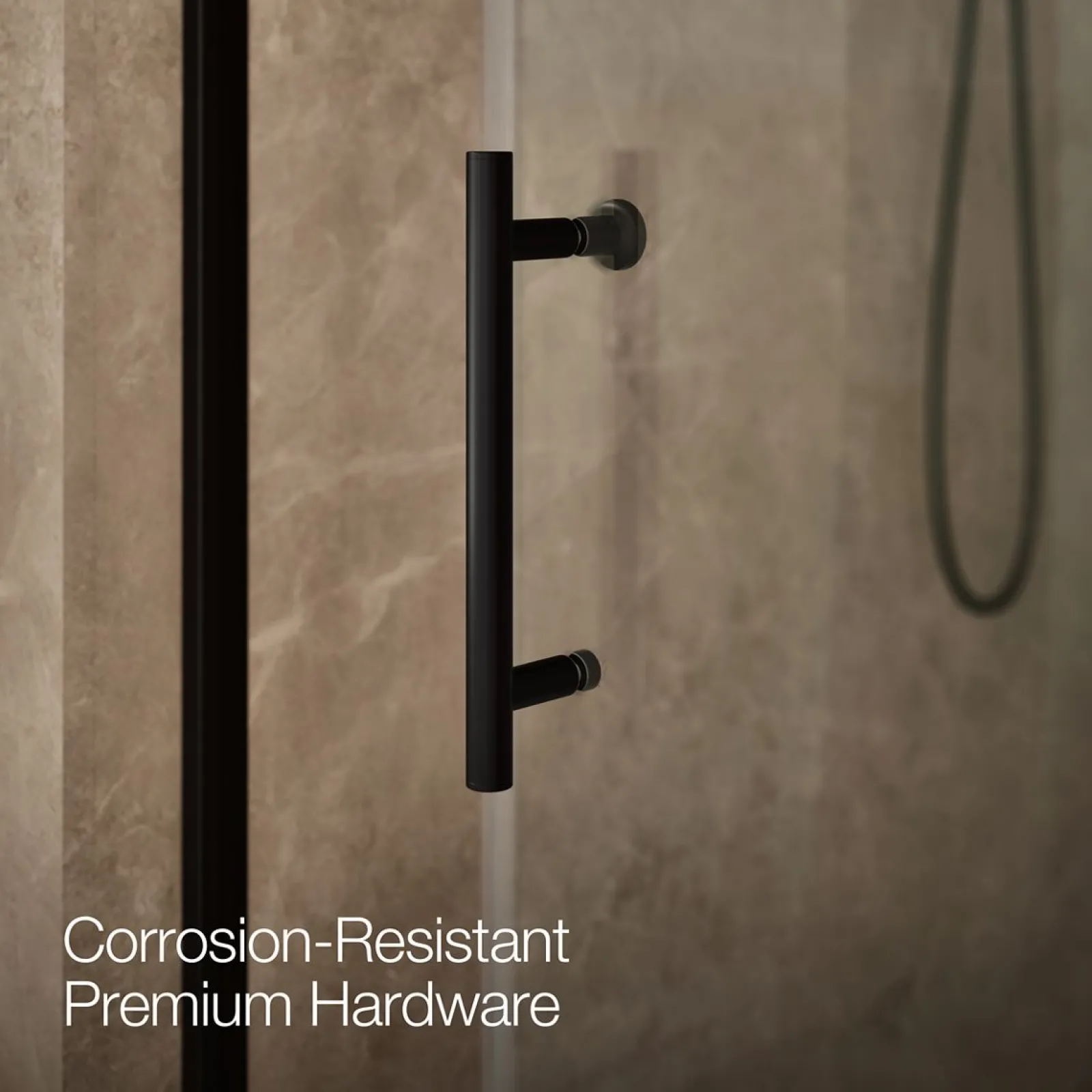 44-5/8"-47-5/8" W x 76.99" H sliding shower door with 3/8"-thick Crystal Clear glass^Kohler Online