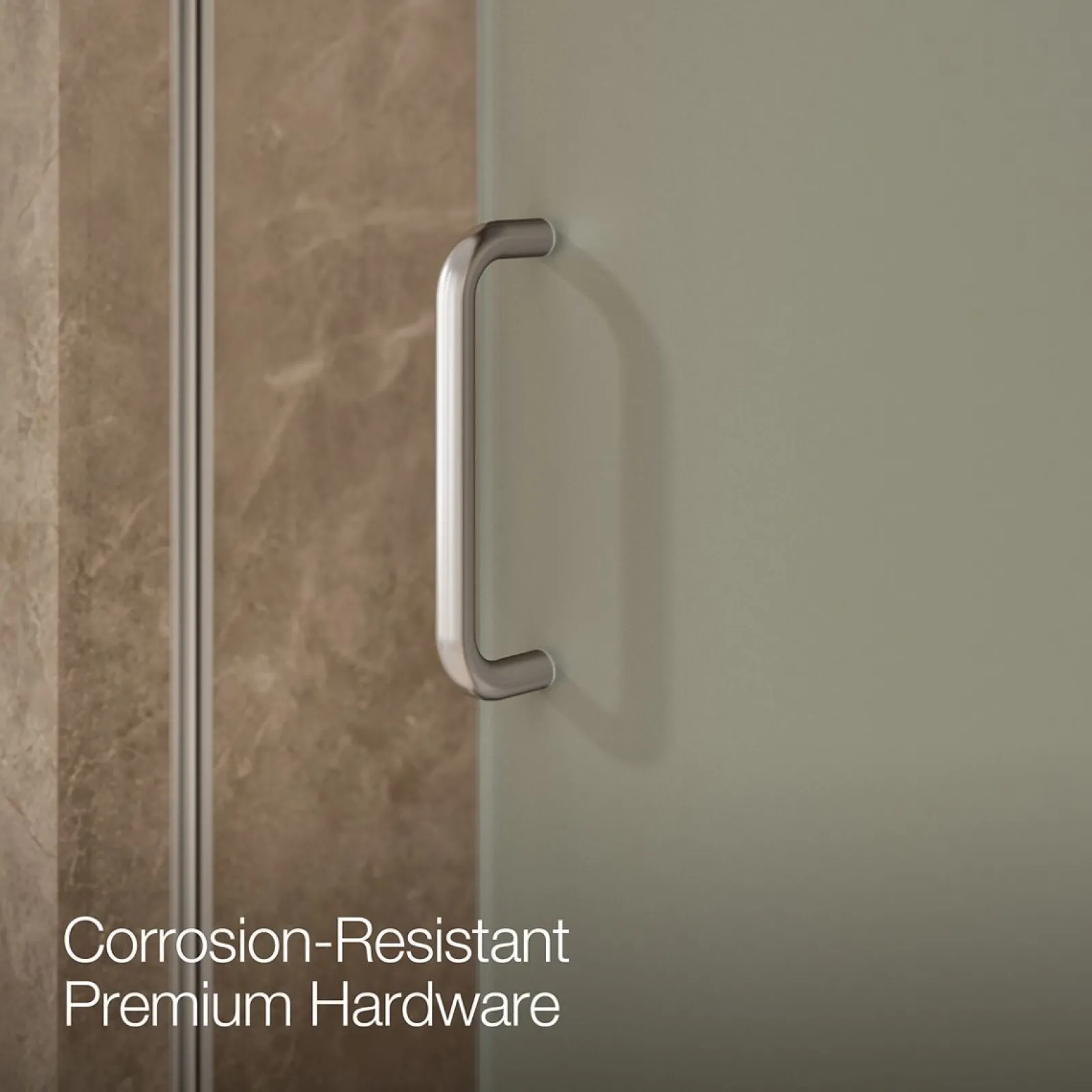 62-1/4"-65-5/8" W x 75-1/2" H sliding shower door with 5/16"-thick Crystal Clear glass^Kohler Discount