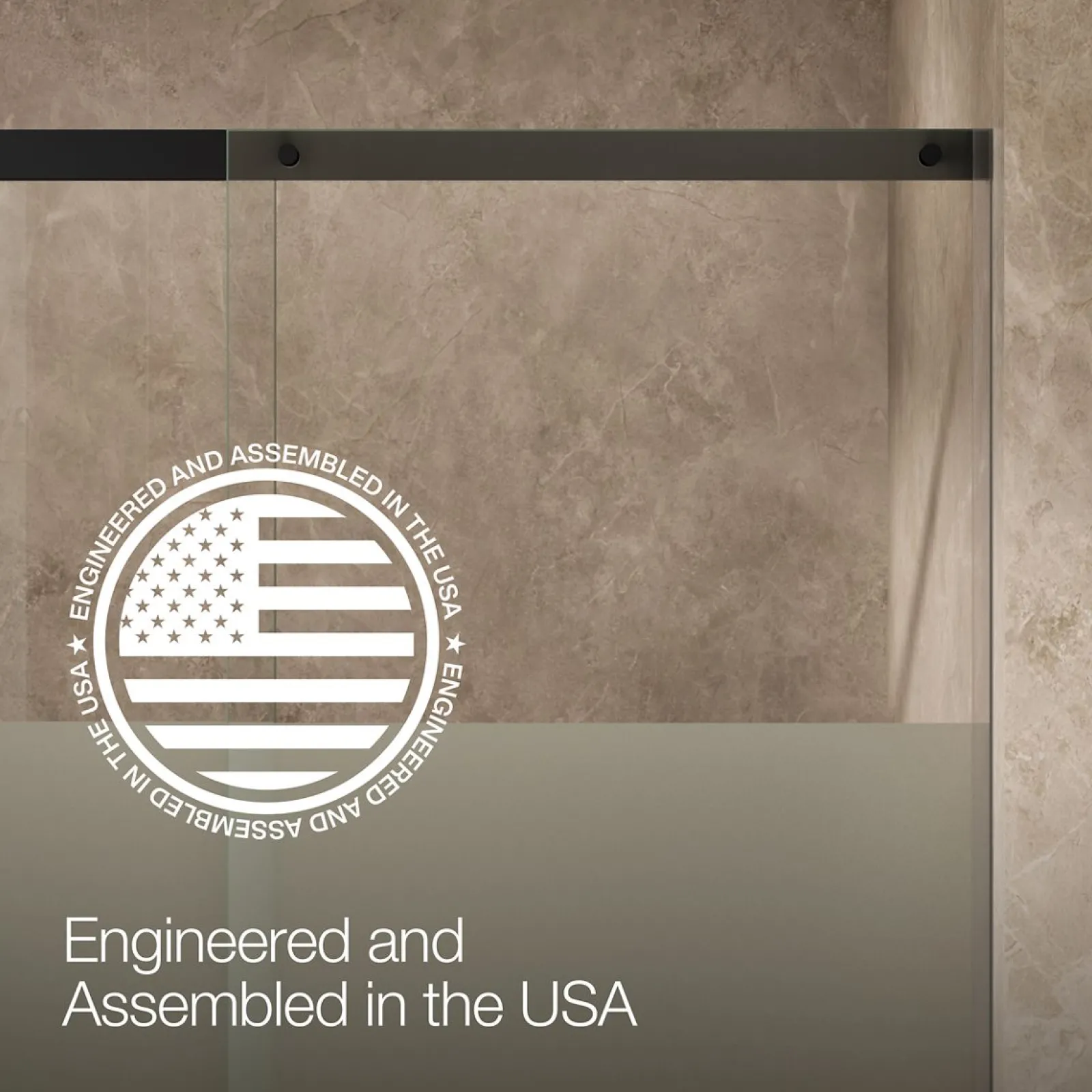 62-1/4"-65-5/8" W x 75-1/2" H sliding shower door with 5/16"-thick Crystal Clear glass^Kohler Discount