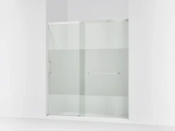 68-1/4"-71-5/8" W x 75-1/2" H sliding shower door with 5/16"-thick Crystal Clear glass^Kohler New