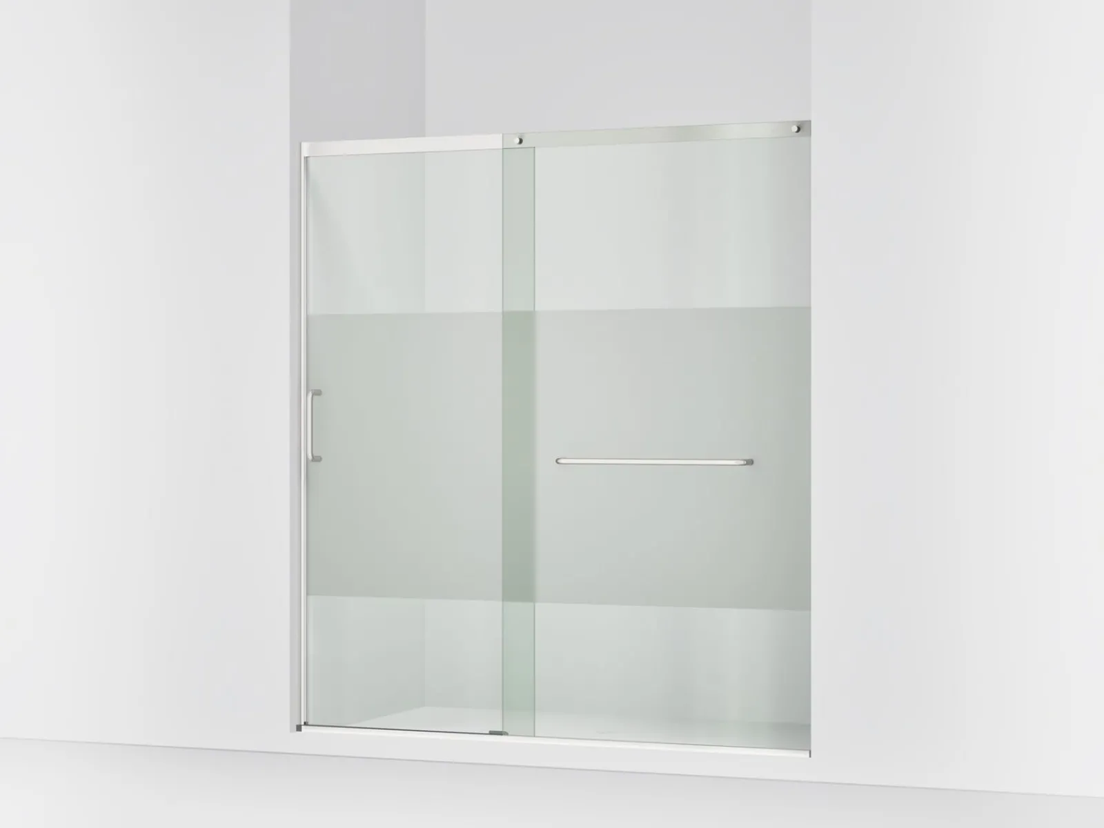 68-1/4"-71-5/8" W x 75-1/2" H sliding shower door with 5/16"-thick Crystal Clear glass^Kohler New