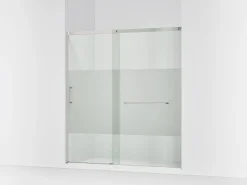 68-1/4"-71-5/8" W x 75-1/2" H sliding shower door with 5/16"-thick Crystal Clear glass^Kohler New