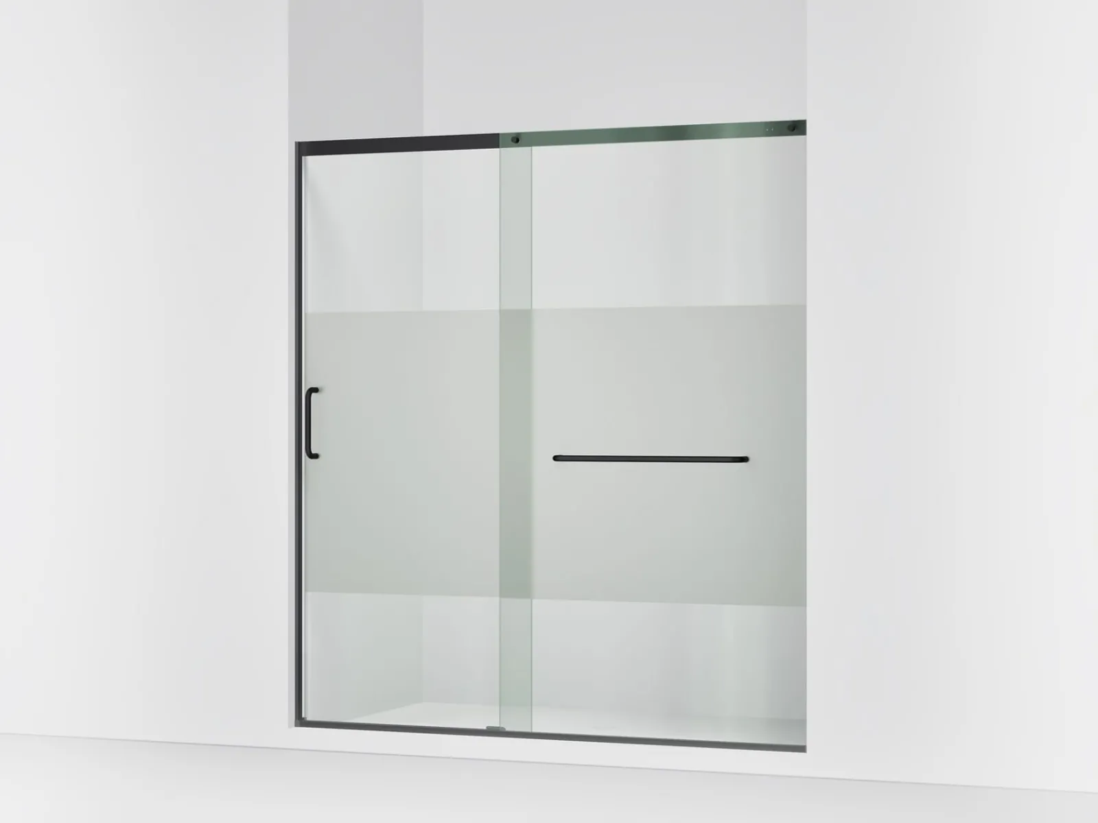 68-1/4"-71-5/8" W x 75-1/2" H sliding shower door with 5/16"-thick Crystal Clear glass^Kohler New