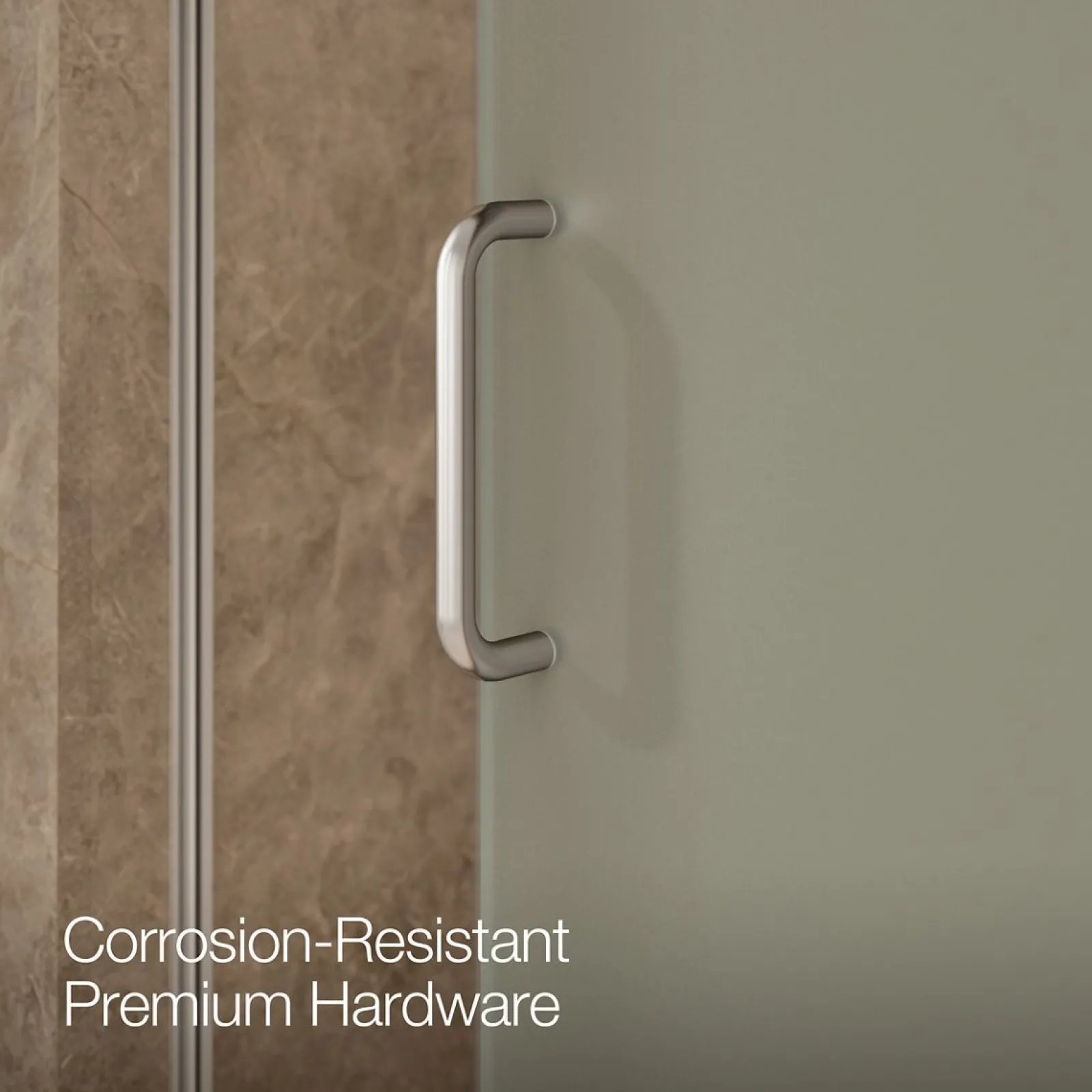 68-1/4"-71-5/8" W x 75-1/2" H sliding shower door with 5/16"-thick Crystal Clear glass^Kohler New
