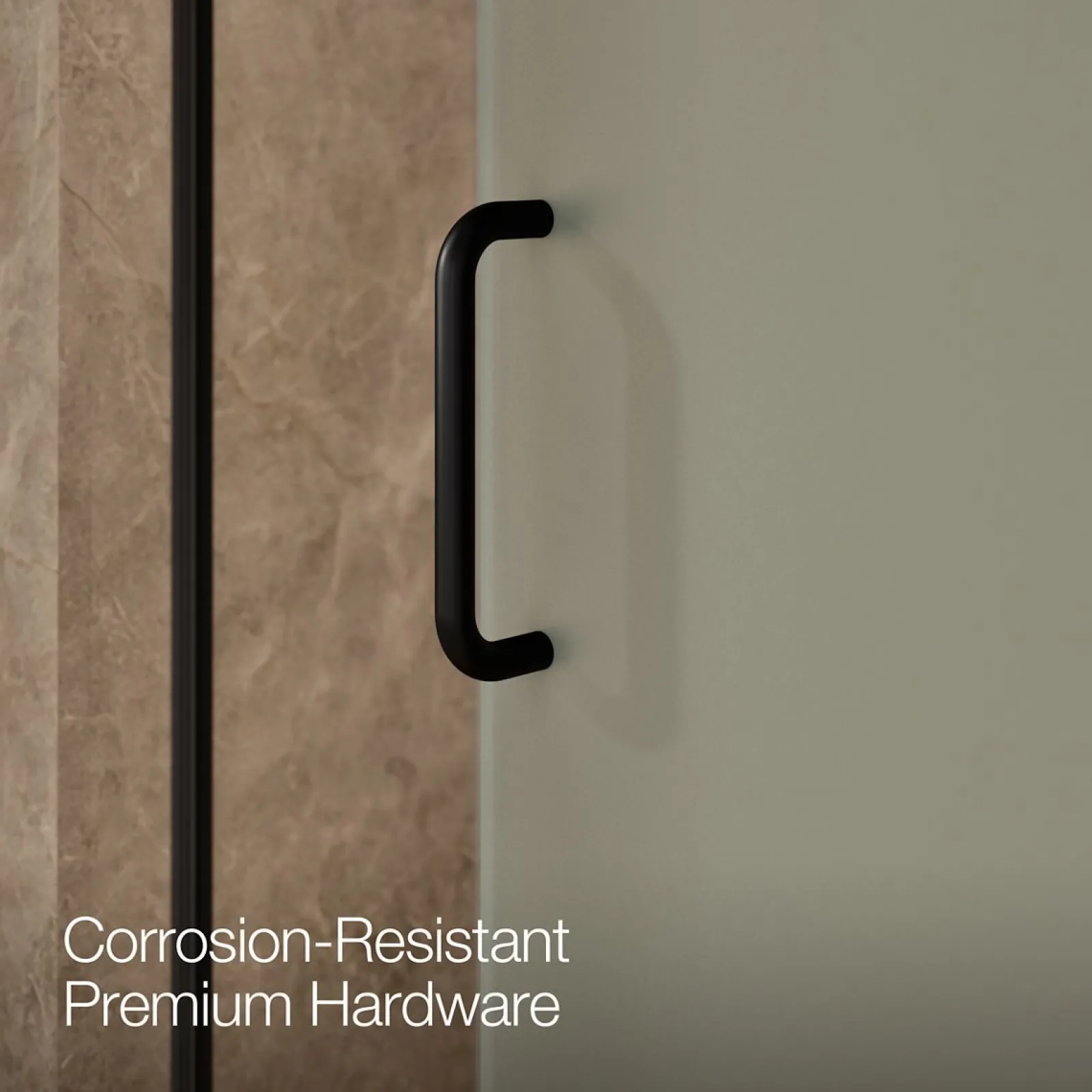 68-1/4"-71-5/8" W x 75-1/2" H sliding shower door with 5/16"-thick Crystal Clear glass^Kohler New