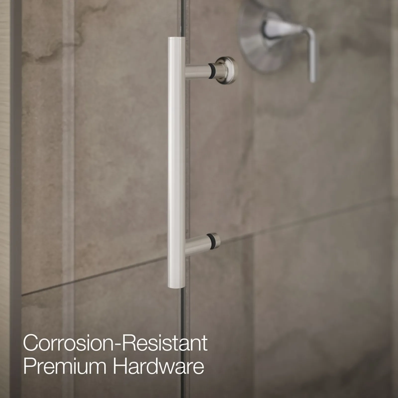 44-5/8"-47-5/8" W x 70-1/2" H sliding shower door with 1/4"-thick Crystal Clear glass^Kohler Best