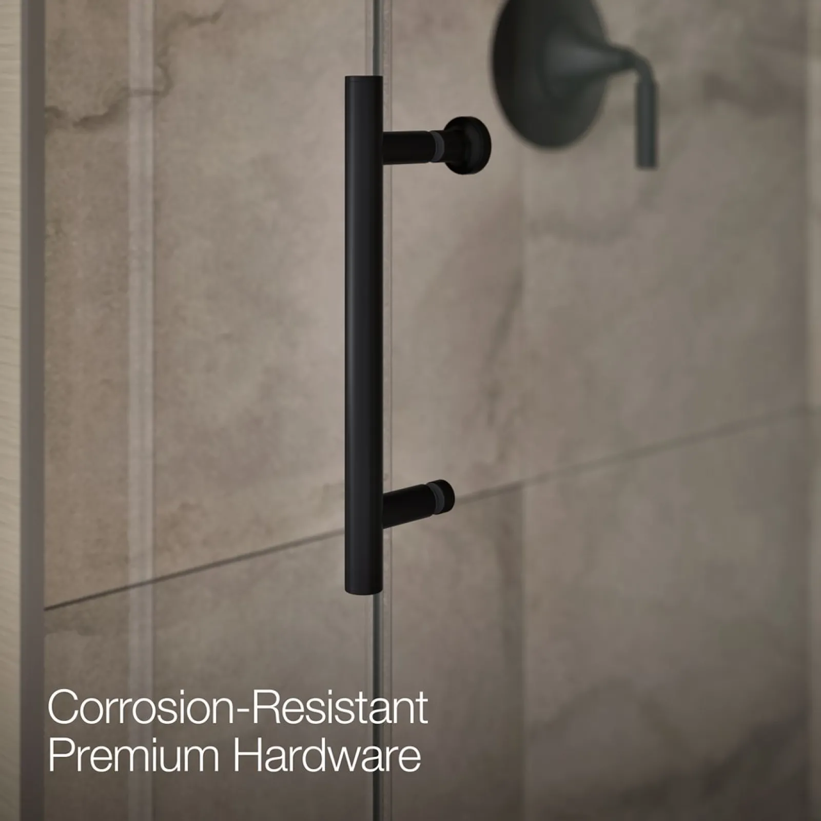 44-5/8"-47-5/8" W x 70-1/2" H sliding shower door with 1/4"-thick Crystal Clear glass^Kohler Best
