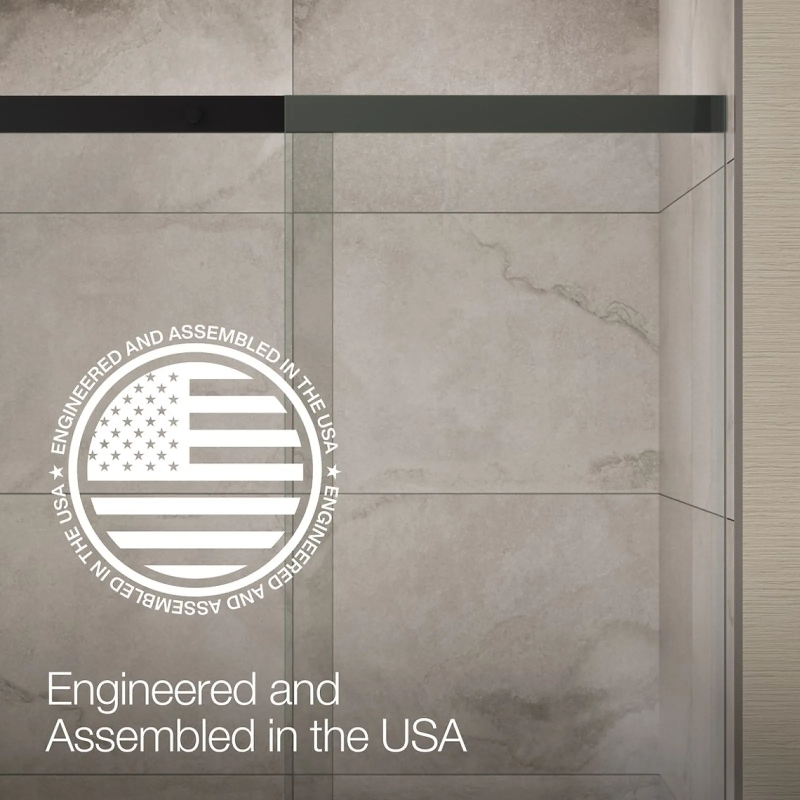 44-5/8"-47-5/8" W x 70-1/2" H sliding shower door with 1/4"-thick Crystal Clear glass^Kohler Best