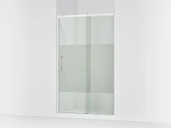 44-5/8"-47-5/8" W x 76.99" H sliding shower door with 3/8"-thick Crystal Clear glass^Kohler Online