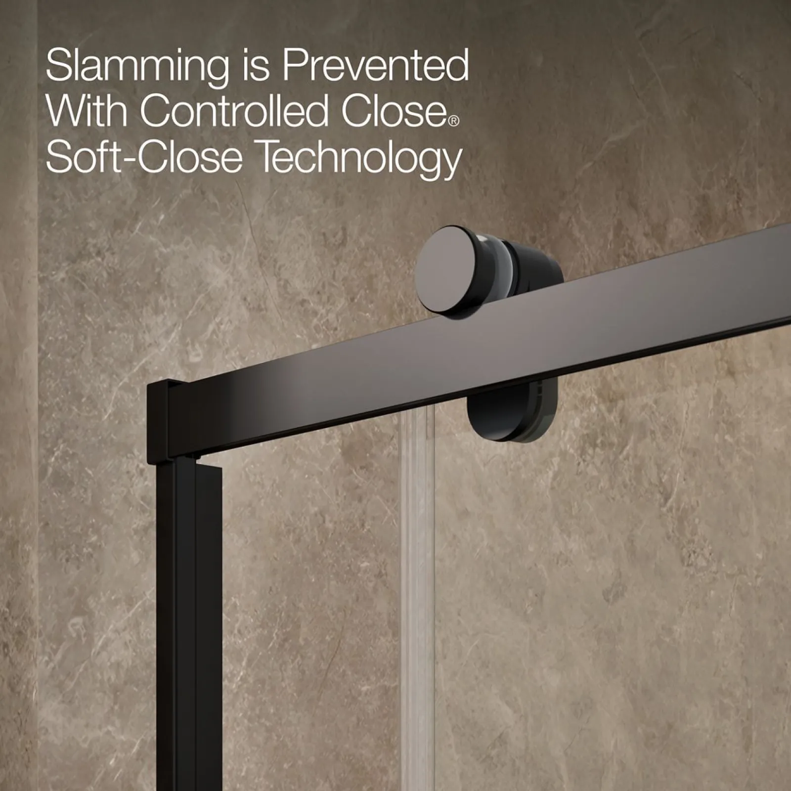 44-5/8"-47-5/8" W x 76.99" H sliding shower door with 3/8"-thick Crystal Clear glass^Kohler Online