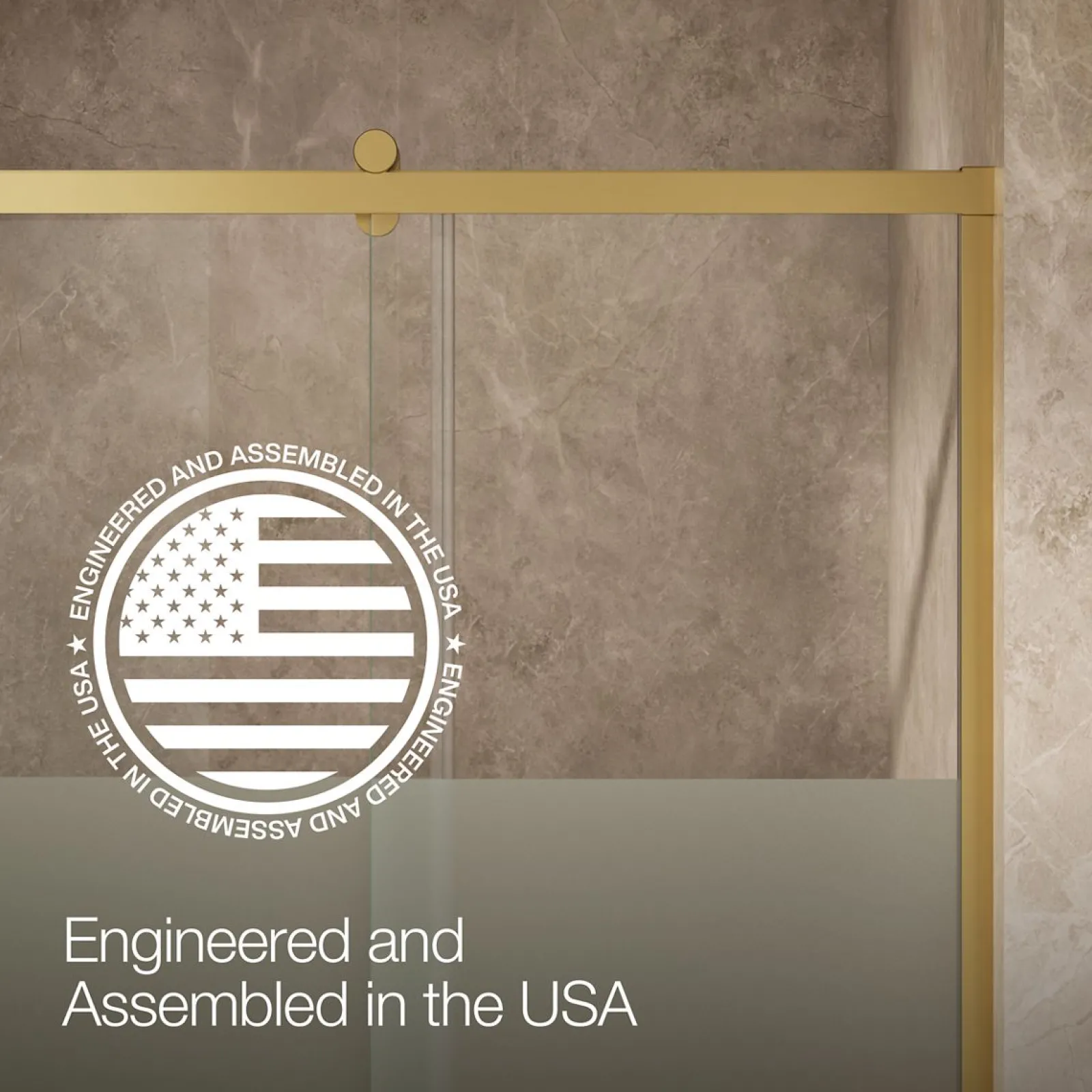 44-5/8"-47-5/8" W x 76.99" H sliding shower door with 3/8"-thick Crystal Clear glass^Kohler Online