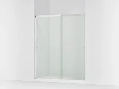 56-1/4"-59-5/8" W x 75-1/2" H sliding shower door with 5/16"-thick Crystal Clear glass^Kohler Best