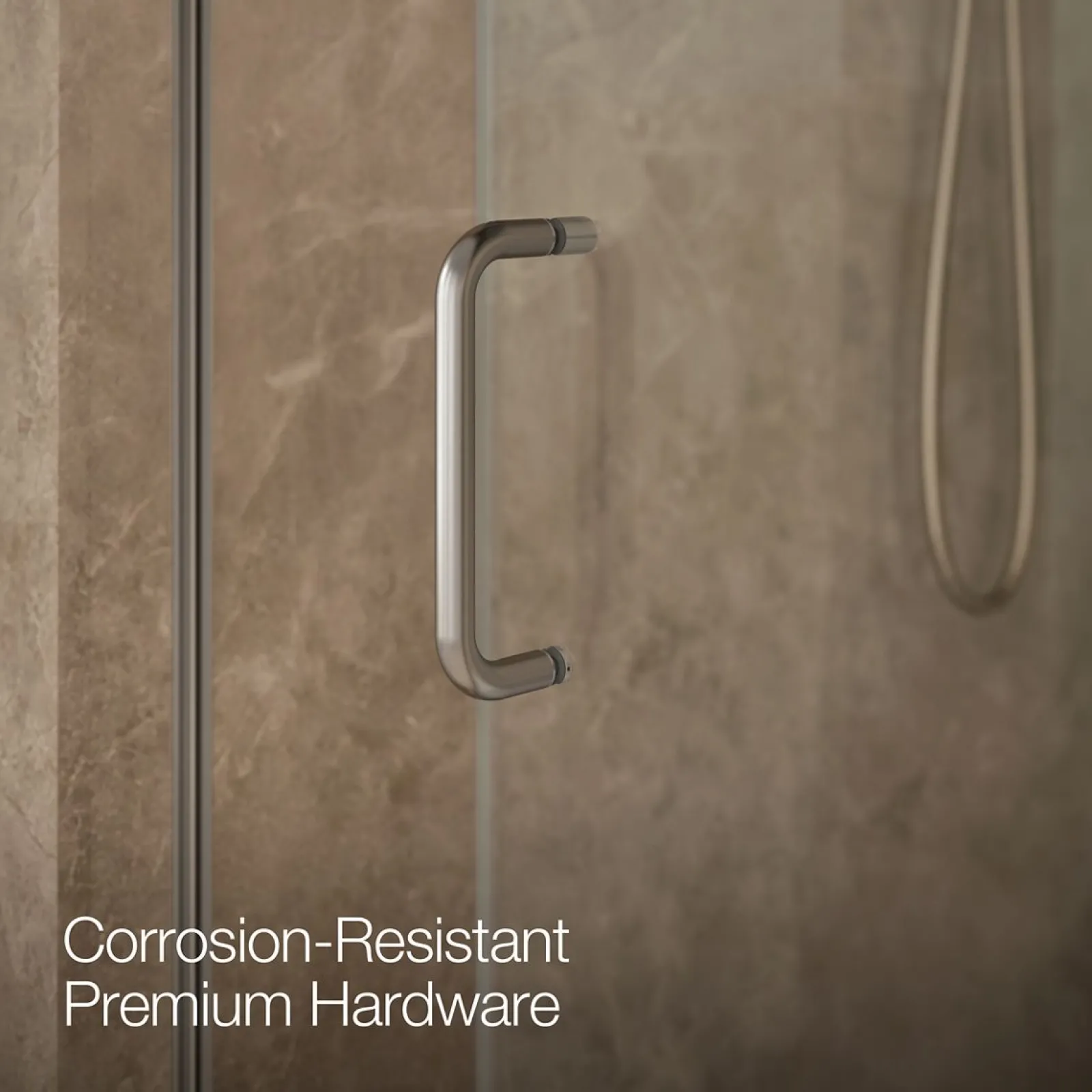 56-1/4"-59-5/8" W x 75-1/2" H sliding shower door with 5/16"-thick Crystal Clear glass^Kohler Best