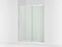 56-5/8"-59-5/8" W x 76.99" H sliding shower door with 3/8"-thick Crystal Clear glass^Kohler Outlet