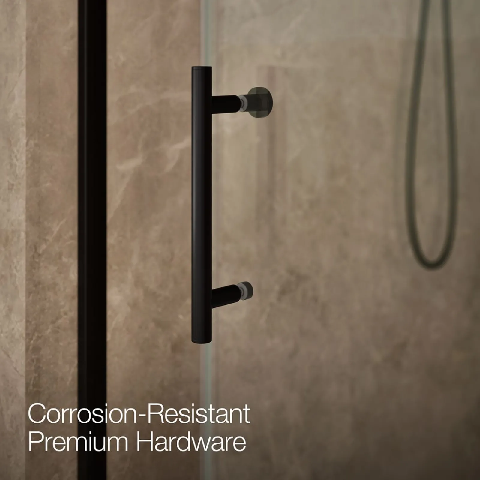 56-5/8"-59-5/8" W x 76.99" H sliding shower door with 3/8"-thick Crystal Clear glass^Kohler Outlet