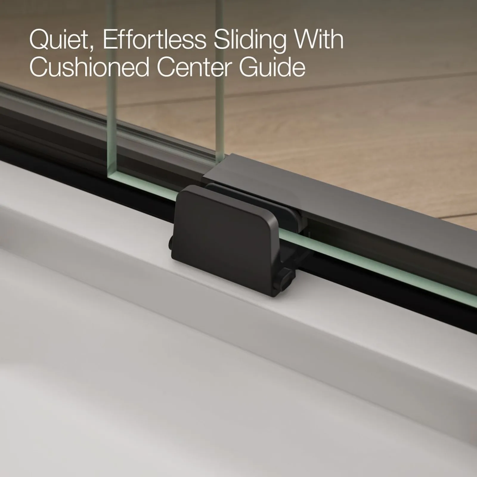 44-1/8"-47-7/8" W x 78" H sliding shower door with 3/8"-thick Crystal Clear glass^Kohler