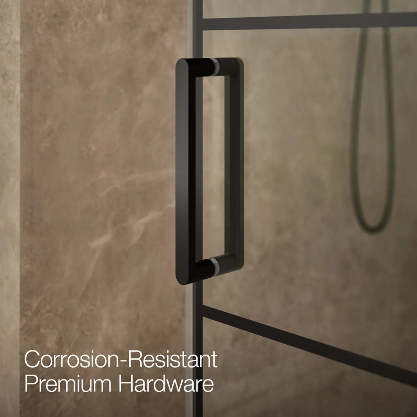 44-1/8"-47-7/8" W x 78" H sliding shower door with 3/8"-thick Crystal Clear glass^Kohler Outlet