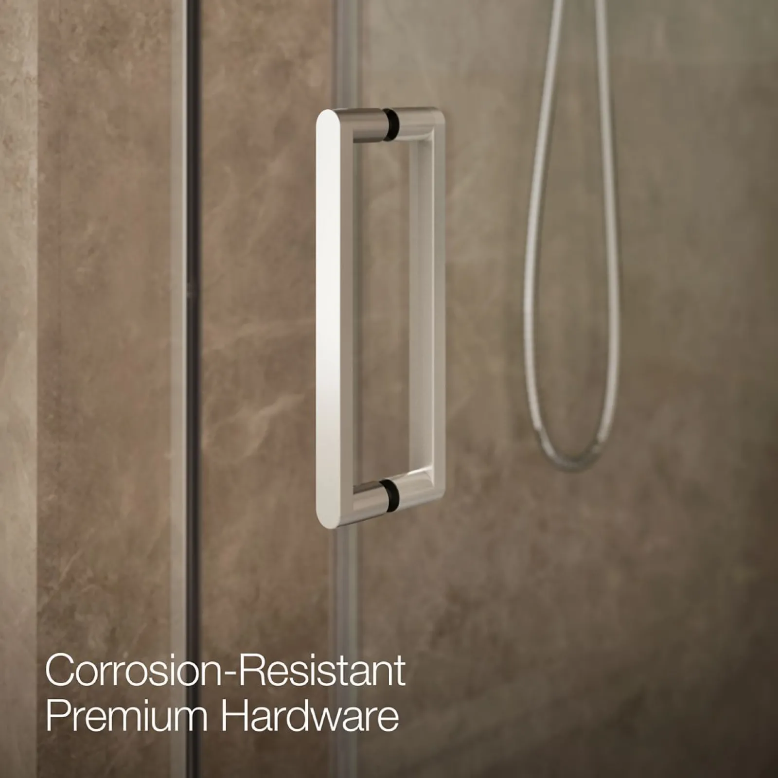 44-5/8"-47-7/8" W x 78" H sliding shower door with 3/8"-thick Crystal Clear glass^Kohler