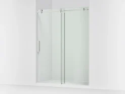 56-1/8"-59-7/8" W x 78" H sliding shower door with 3/8"-thick Crystal Clear glass^Kohler Hot