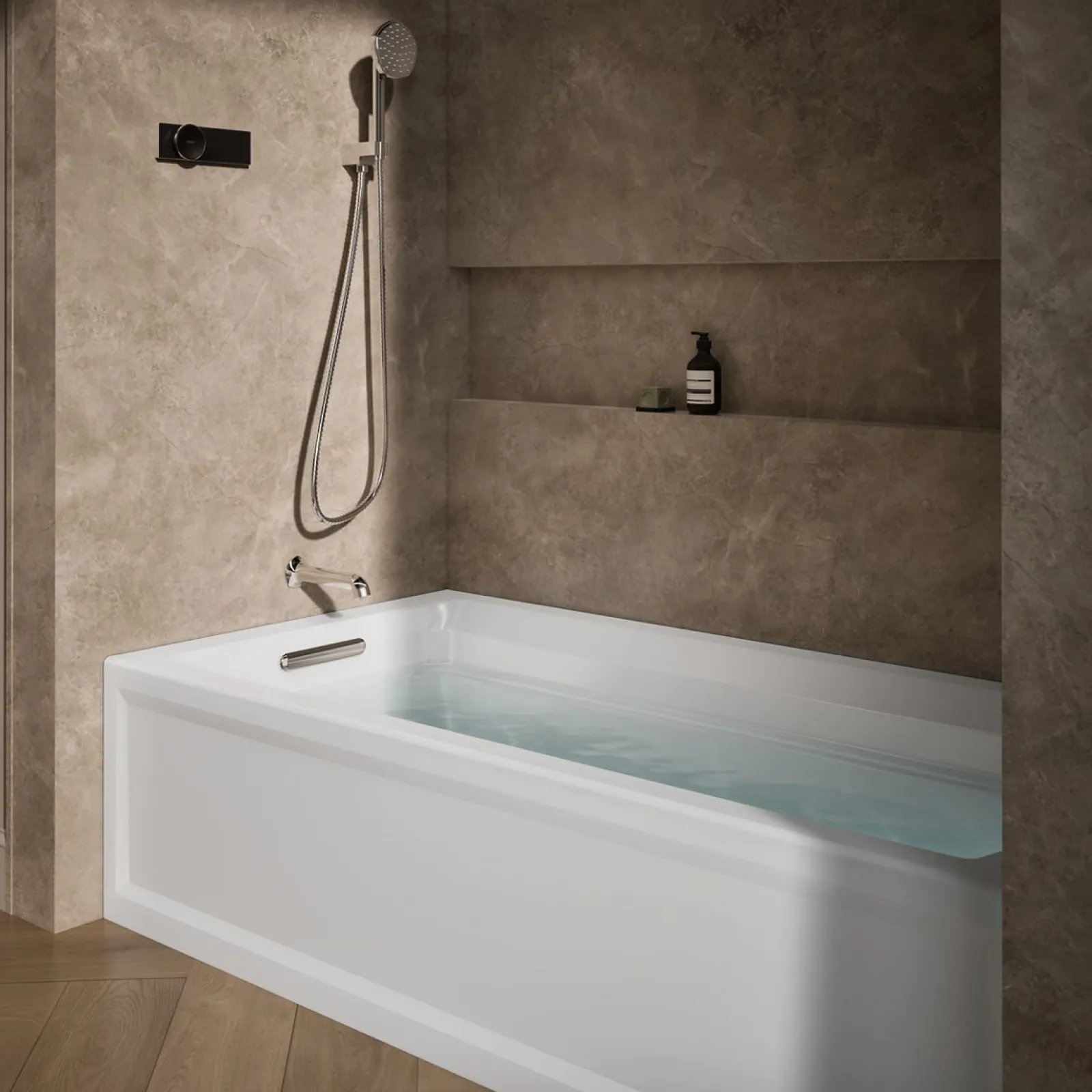 72" x 36" alcove bath, left drain^Kohler New