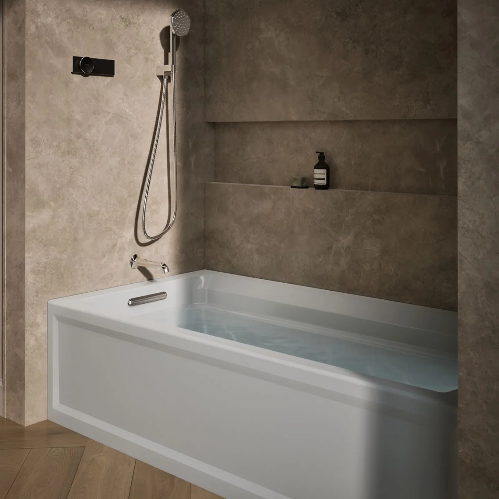 72" x 36" alcove bath, left drain^Kohler New