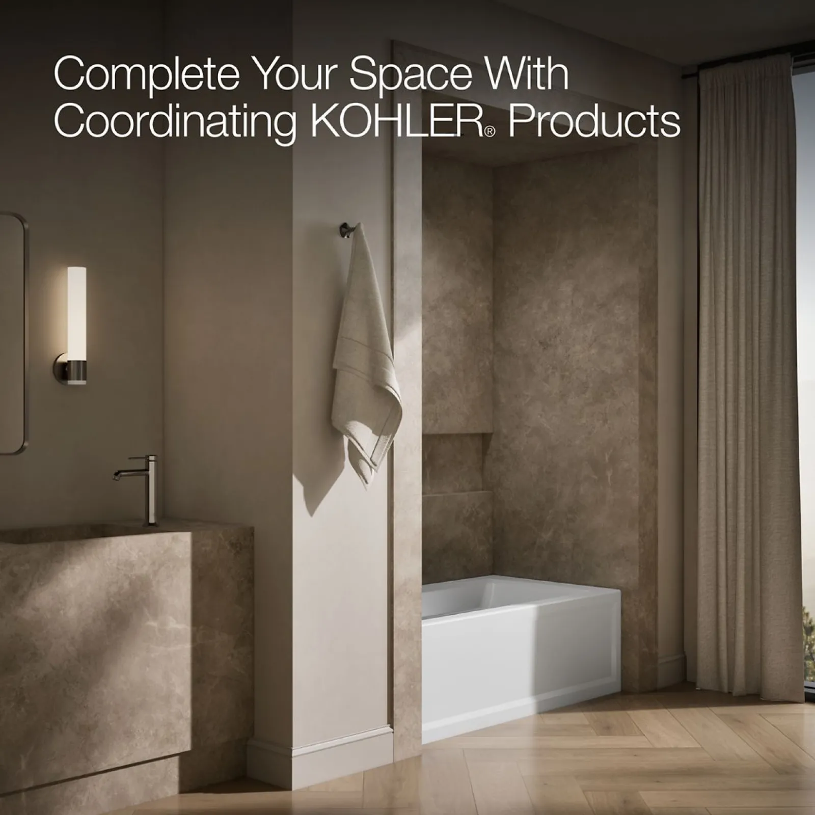 60" x 32" alcove bath, left drain^Kohler Outlet