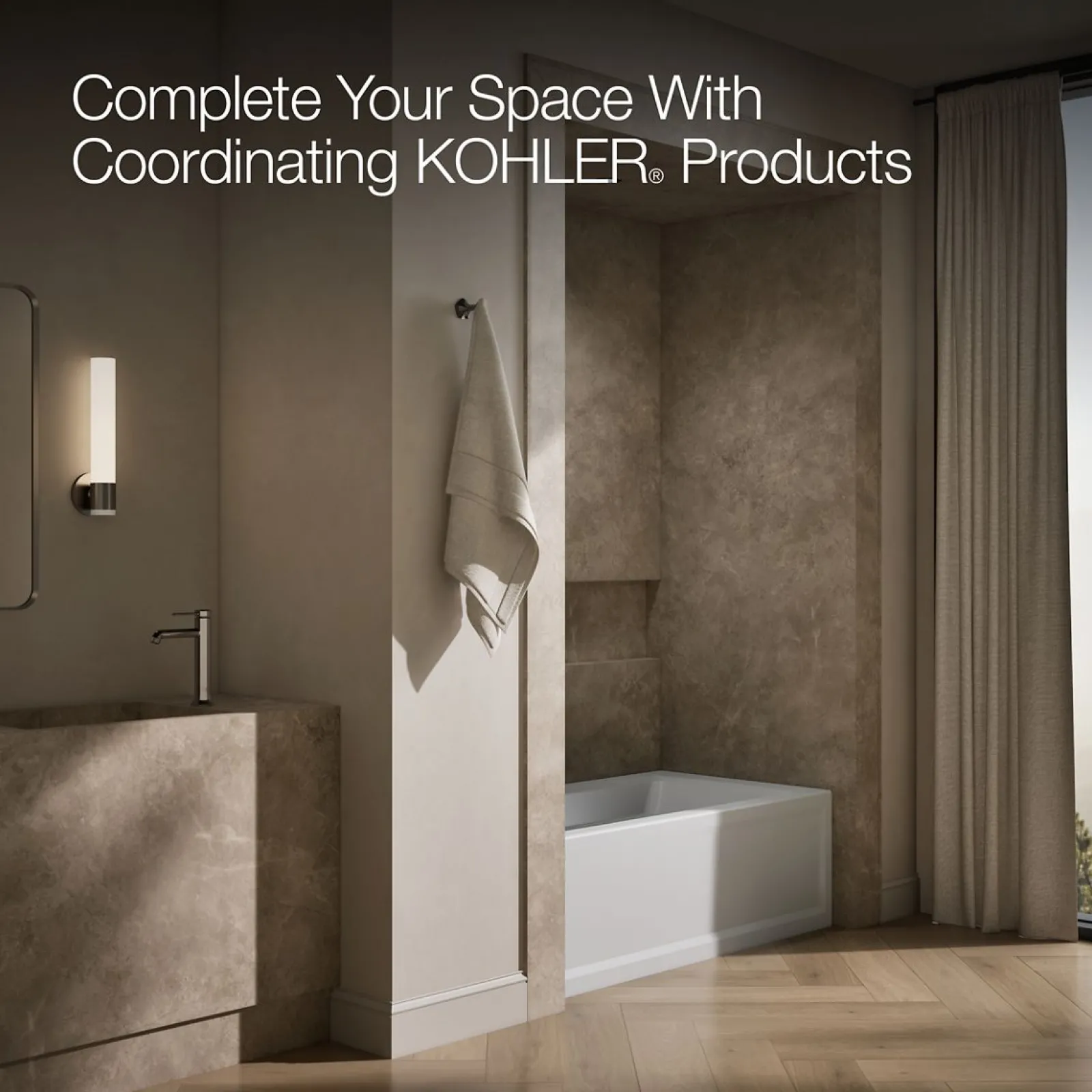 60" x 32" alcove bath, left drain^Kohler Outlet