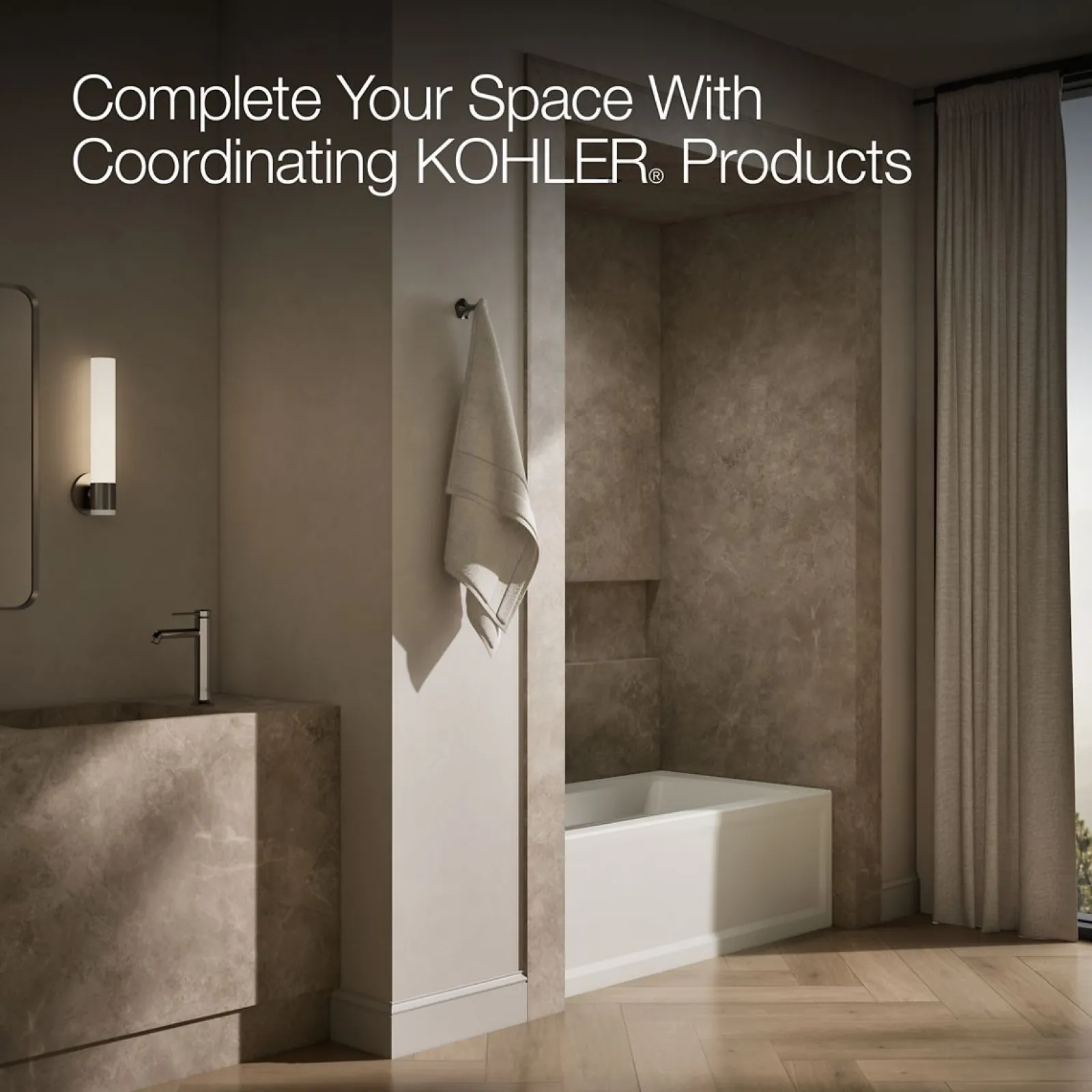60" x 32" alcove bath, left drain^Kohler Outlet