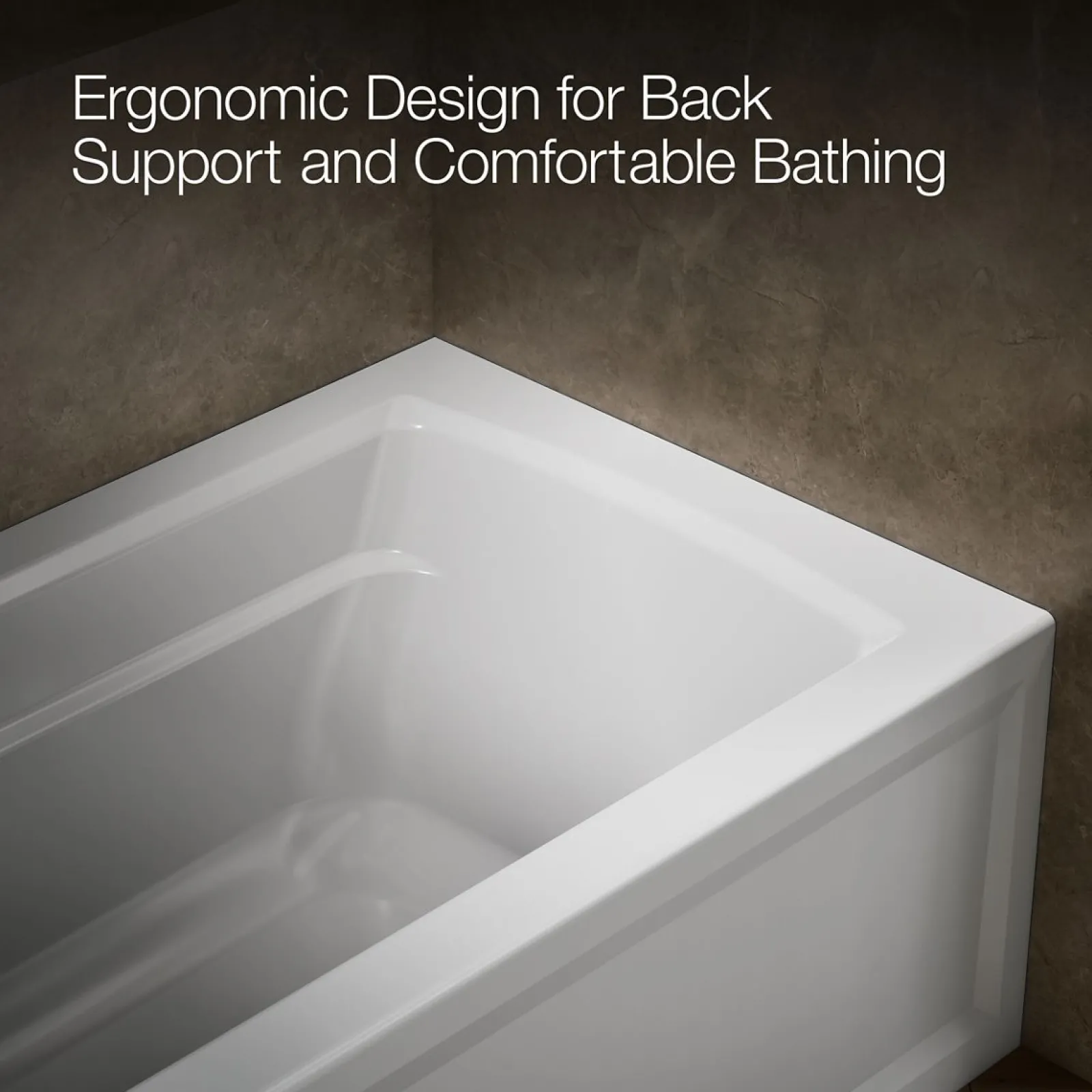 60" x 32" alcove bath, left drain^Kohler Outlet