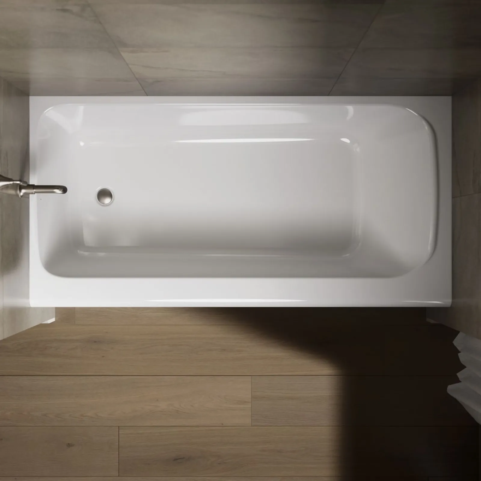 72" x 36" alcove bath, left drain^Kohler Best