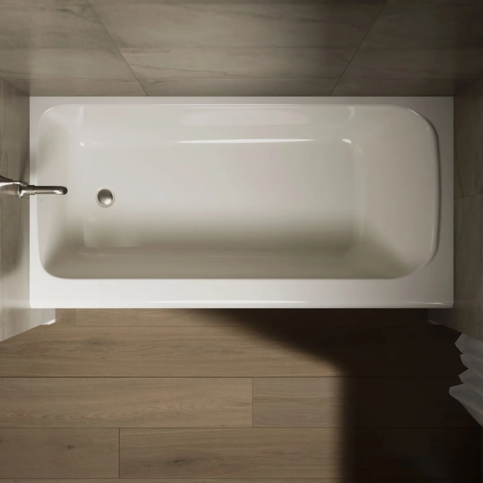 72" x 36" alcove bath, left drain^Kohler Best
