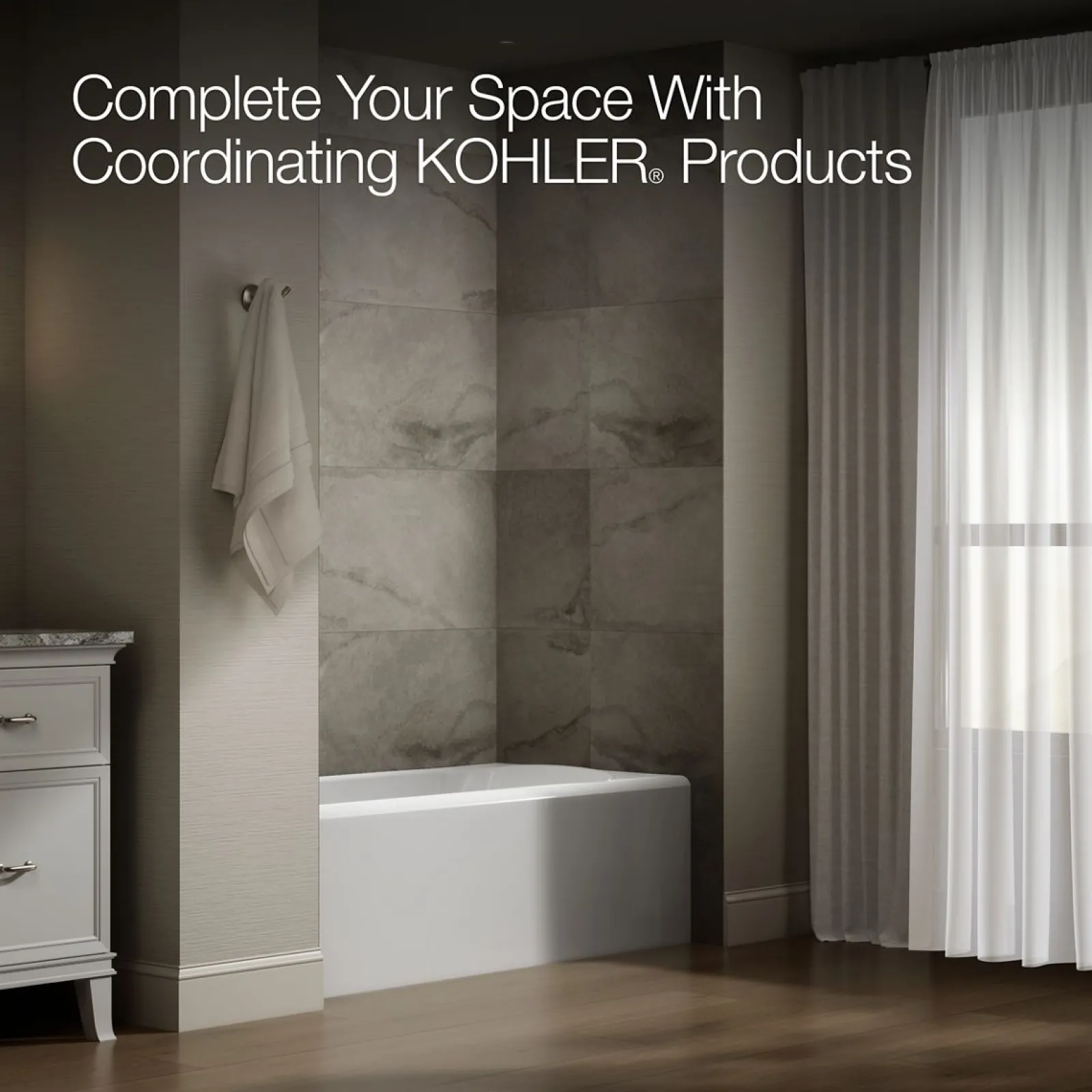 60" x 30" alcove bath, left drain^Kohler Sale