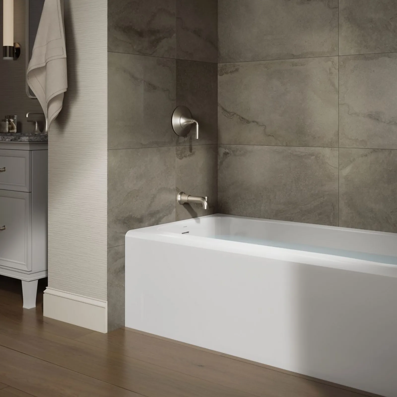 60" x 30" alcove bath, left drain^Kohler Sale