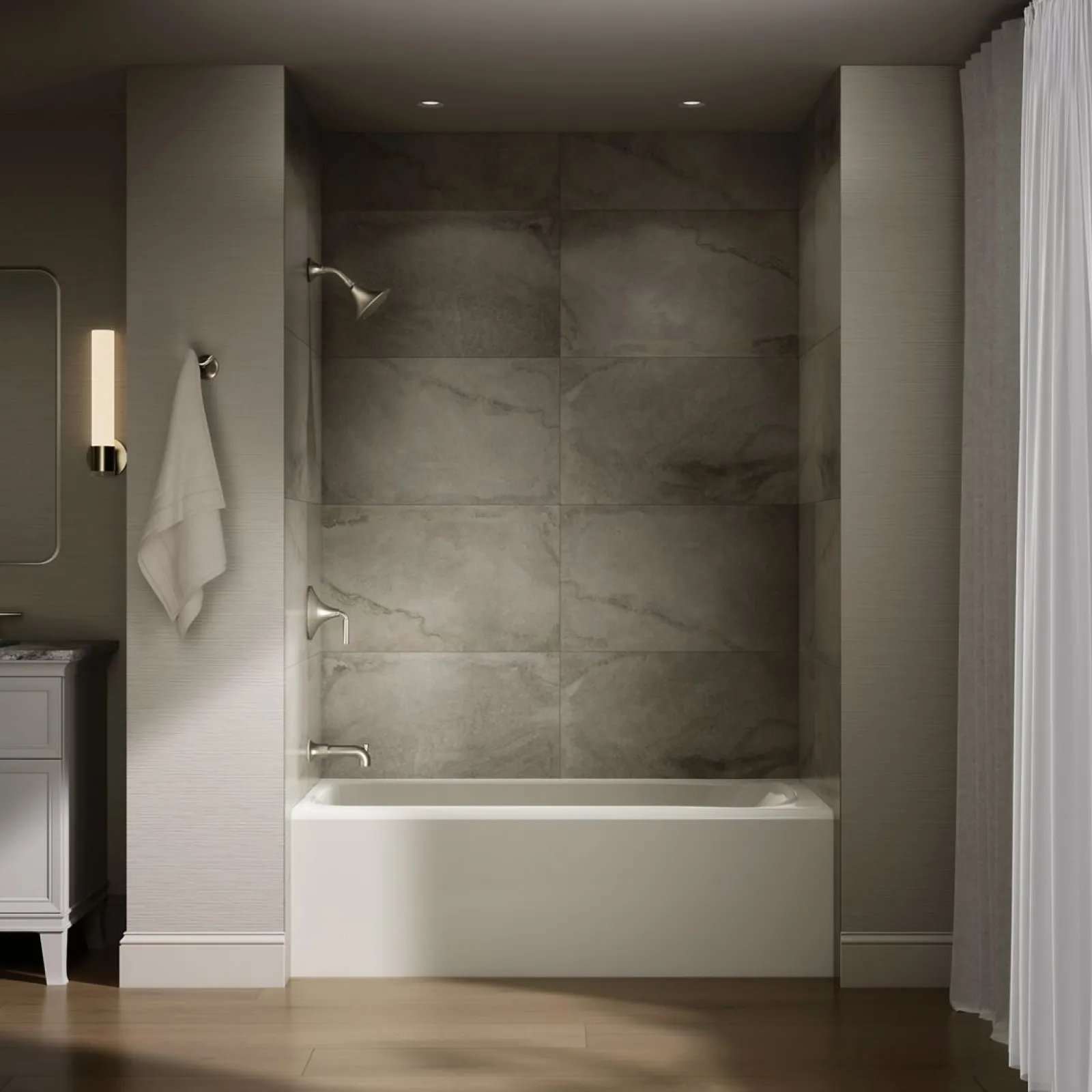 60" x 30" alcove bath, left drain^Kohler Sale