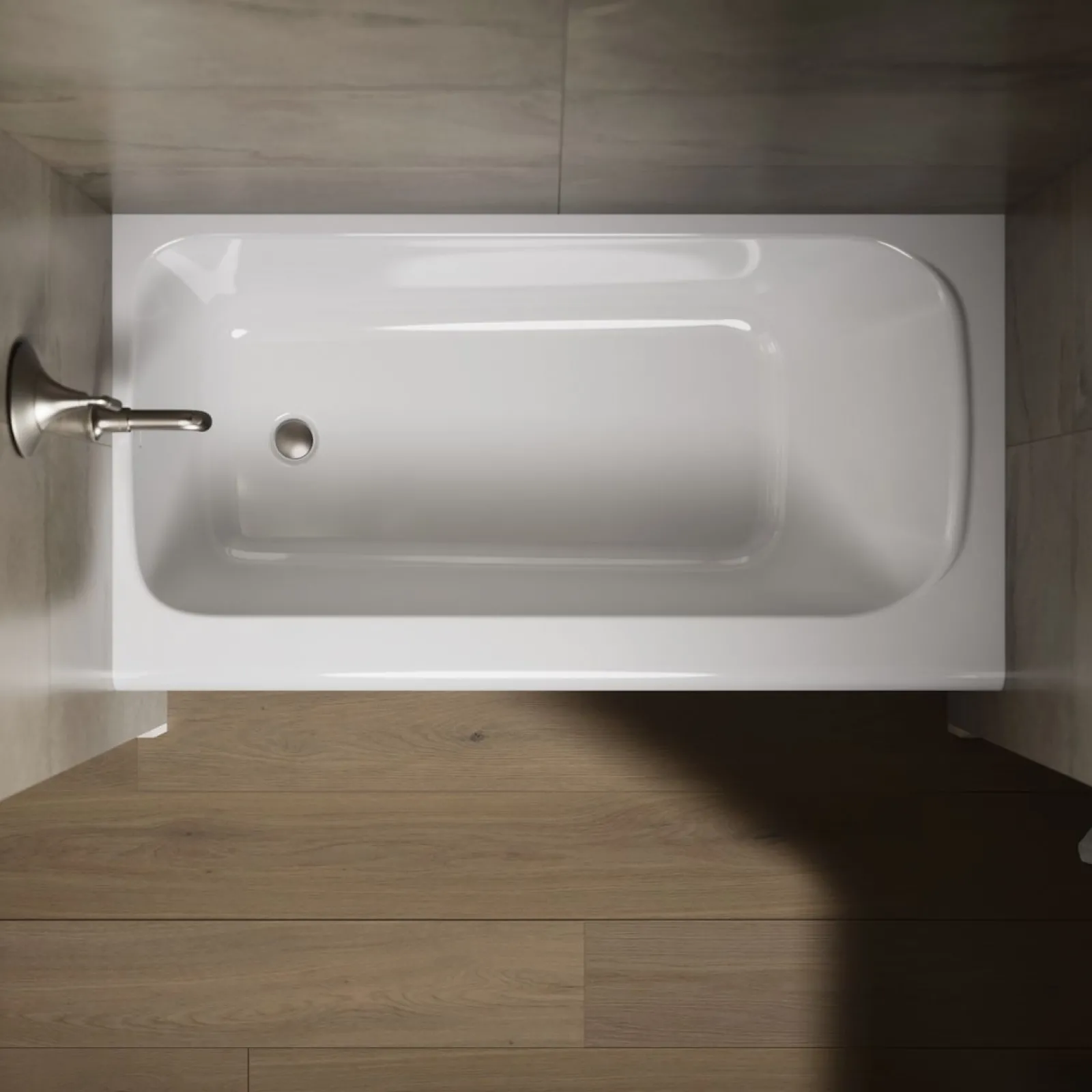 60" x 32" alcove bath, left drain^Kohler Clearance
