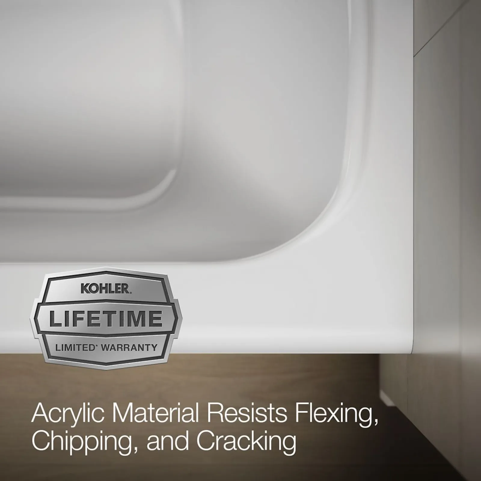 60" x 32" alcove bath, left drain^Kohler Clearance