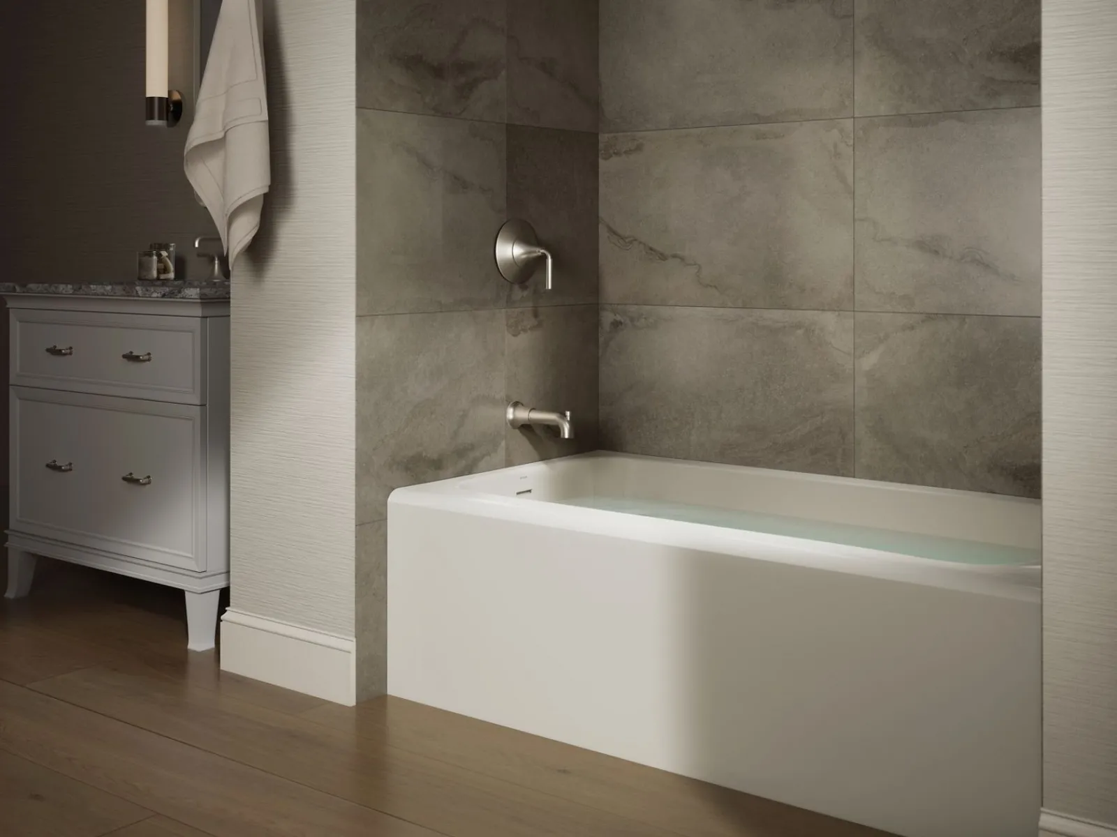 60" x 32" alcove bath, left drain^Kohler Clearance