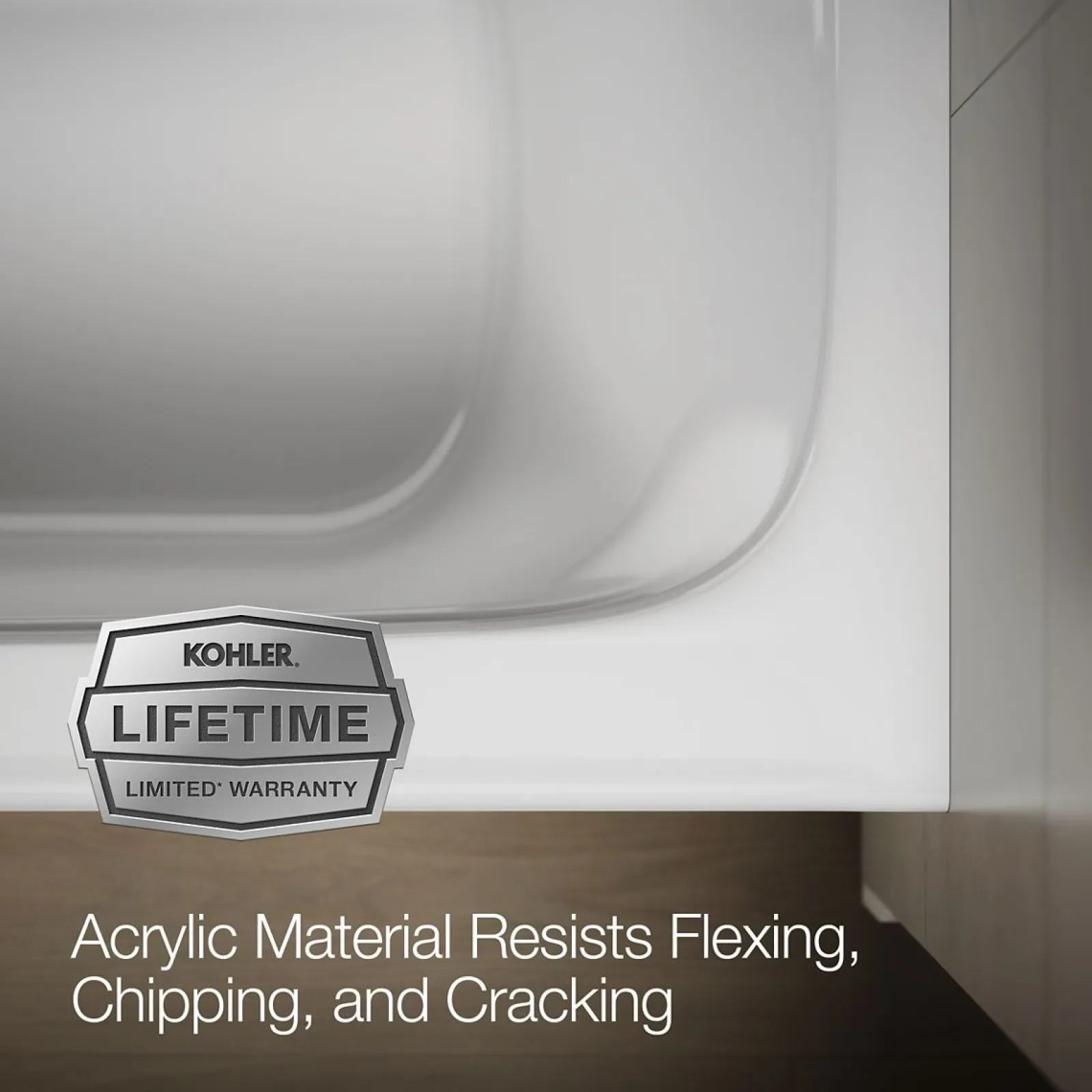 60" x 32" alcove bath, left drain^Kohler