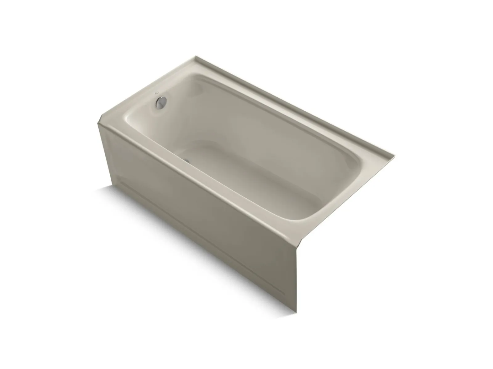 60" x 32" alcove bath, left drain^Kohler