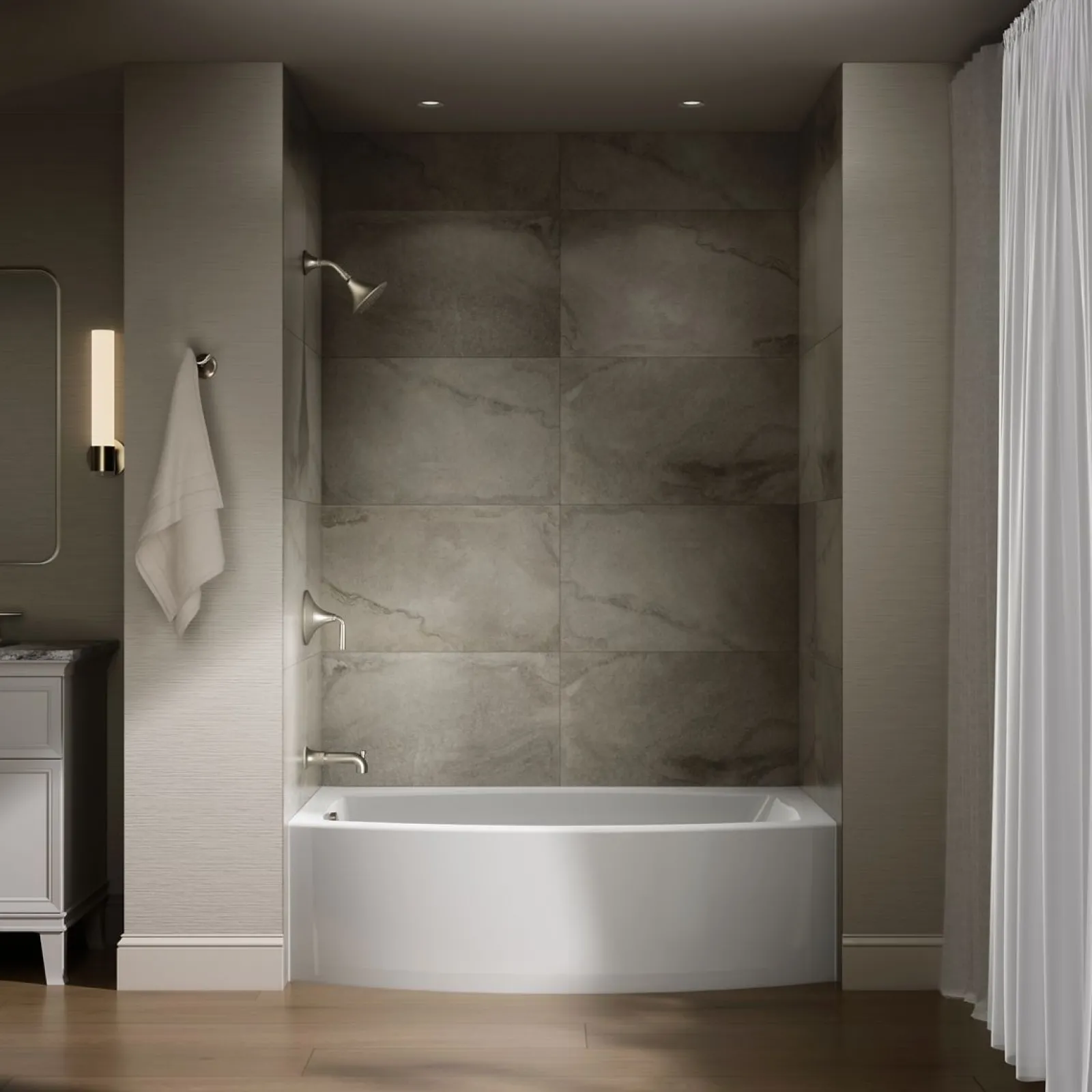 60" x 32" alcove bath, left drain^Kohler Outlet