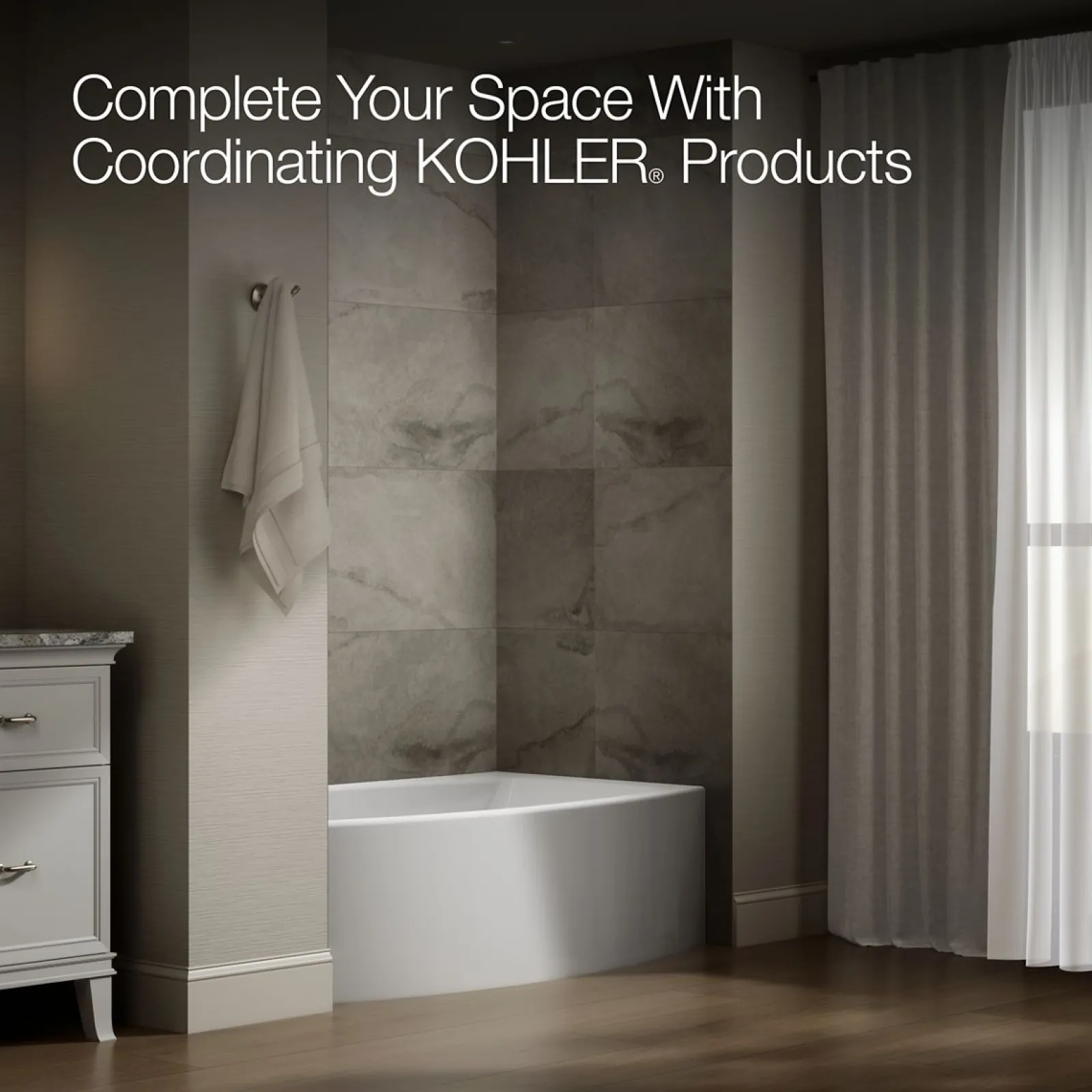 60" x 32" alcove bath, left drain^Kohler Outlet
