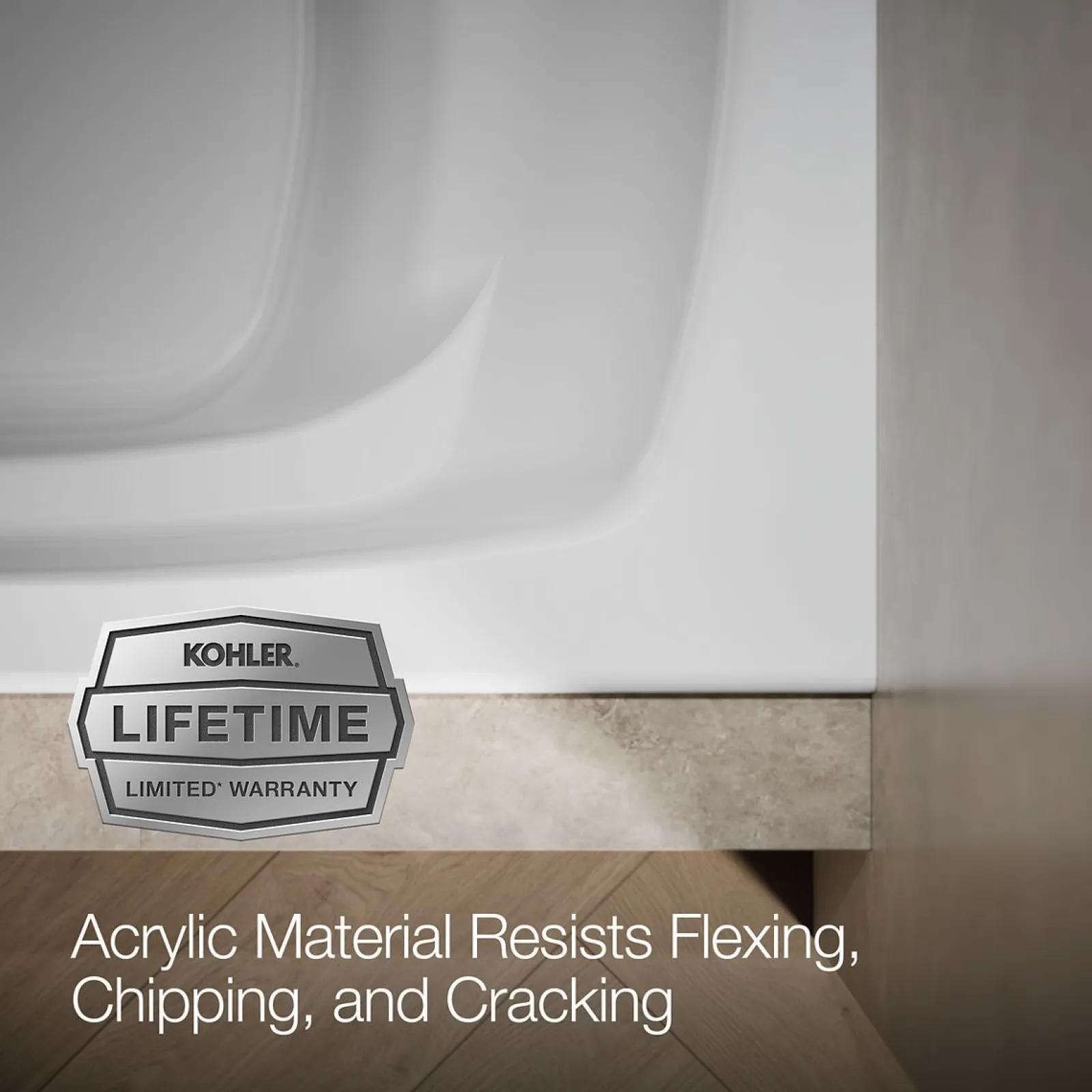 66" x 36" alcove bath, left drain^Kohler Online