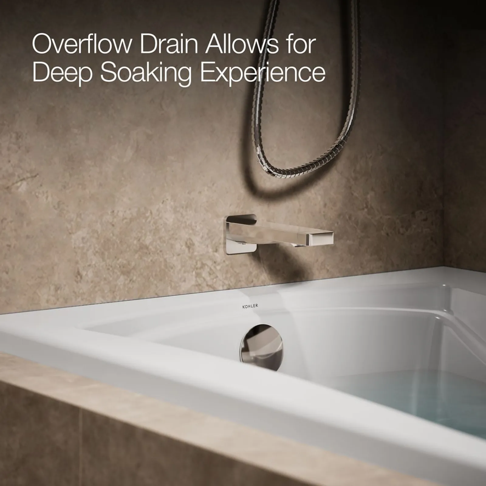 66" x 36" alcove bath, left drain^Kohler Online