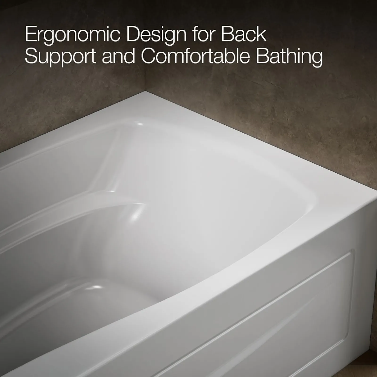 66" x 36" alcove bath, left drain^Kohler New