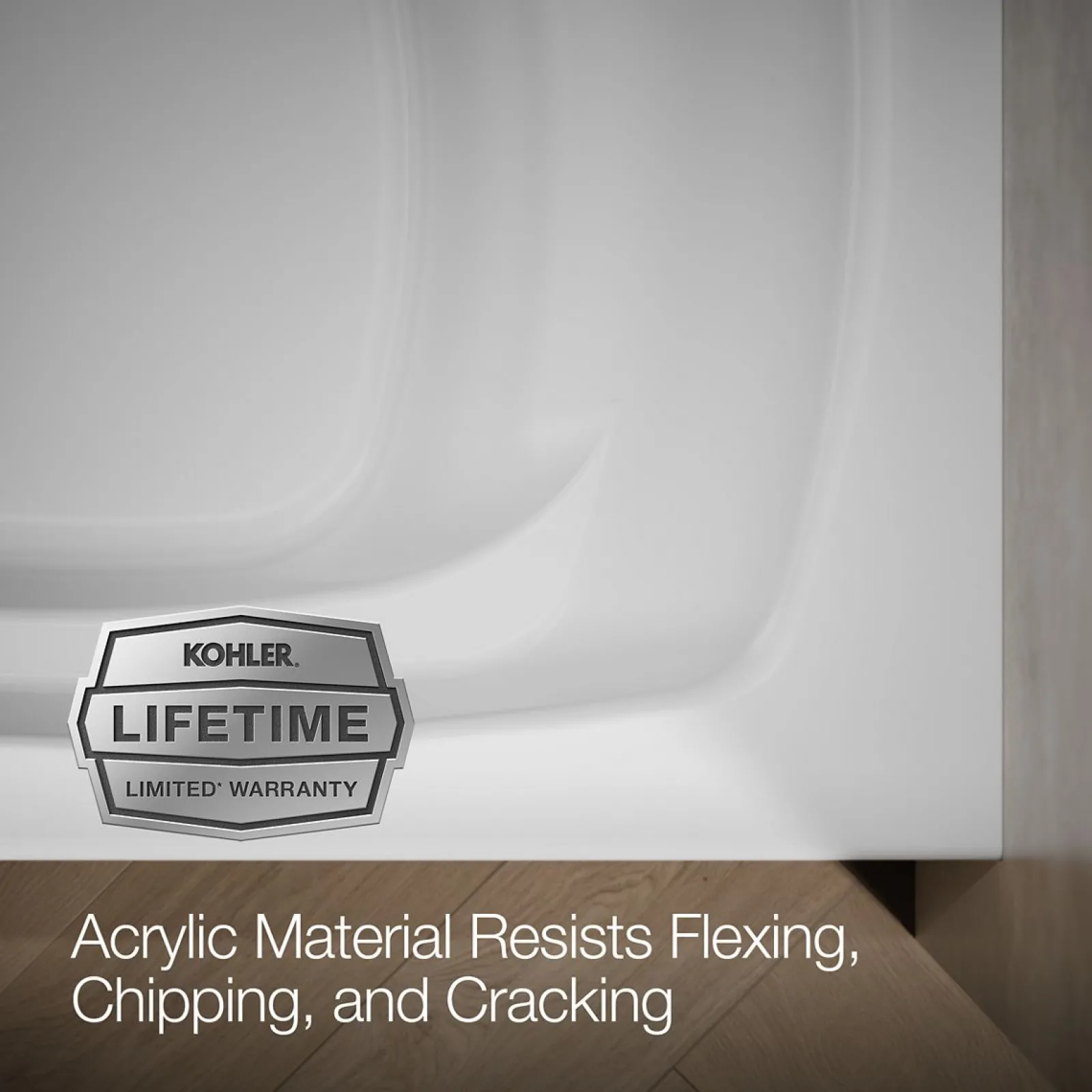 66" x 36" alcove bath, left drain^Kohler New