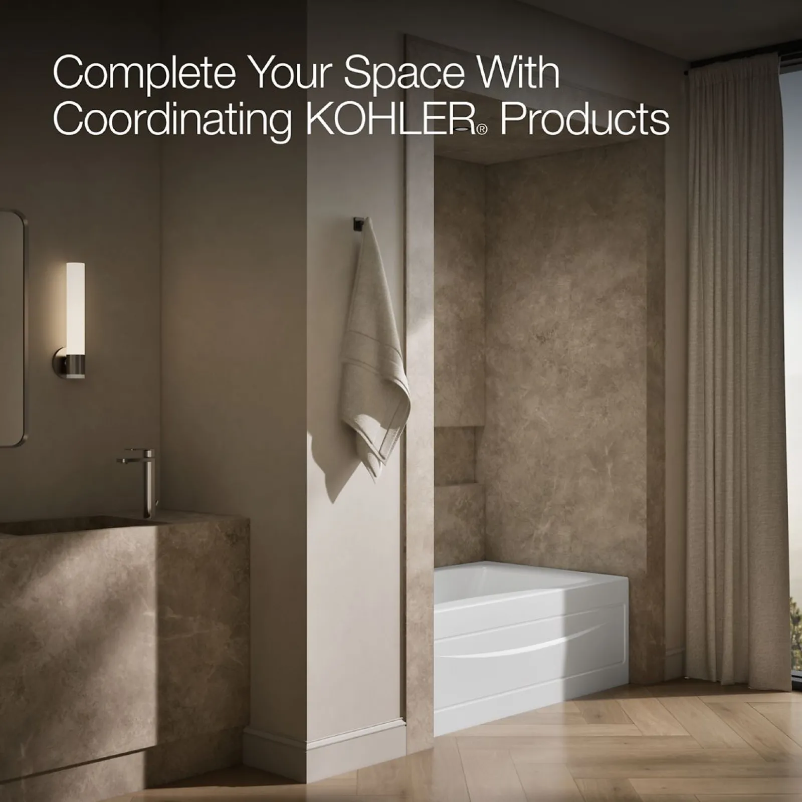 60" x 36" alcove bath, left drain^Kohler Online