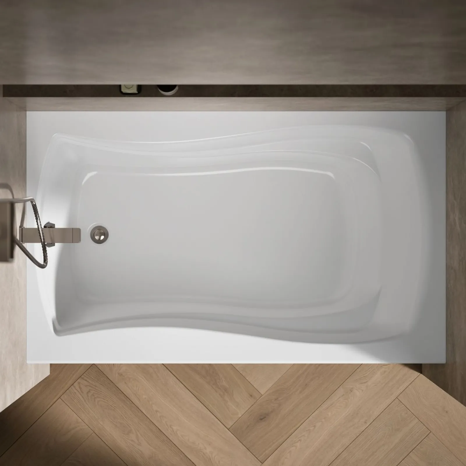 60" x 36" alcove bath, left drain^Kohler Online