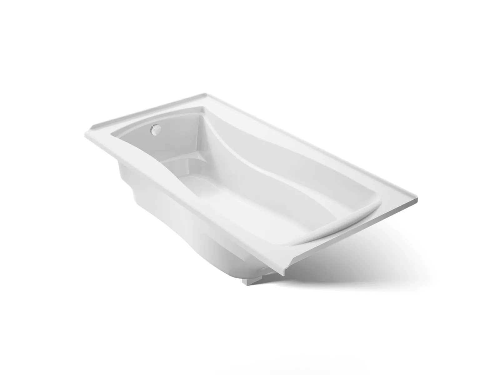 72" x 36" alcove bath, left drain^Kohler New