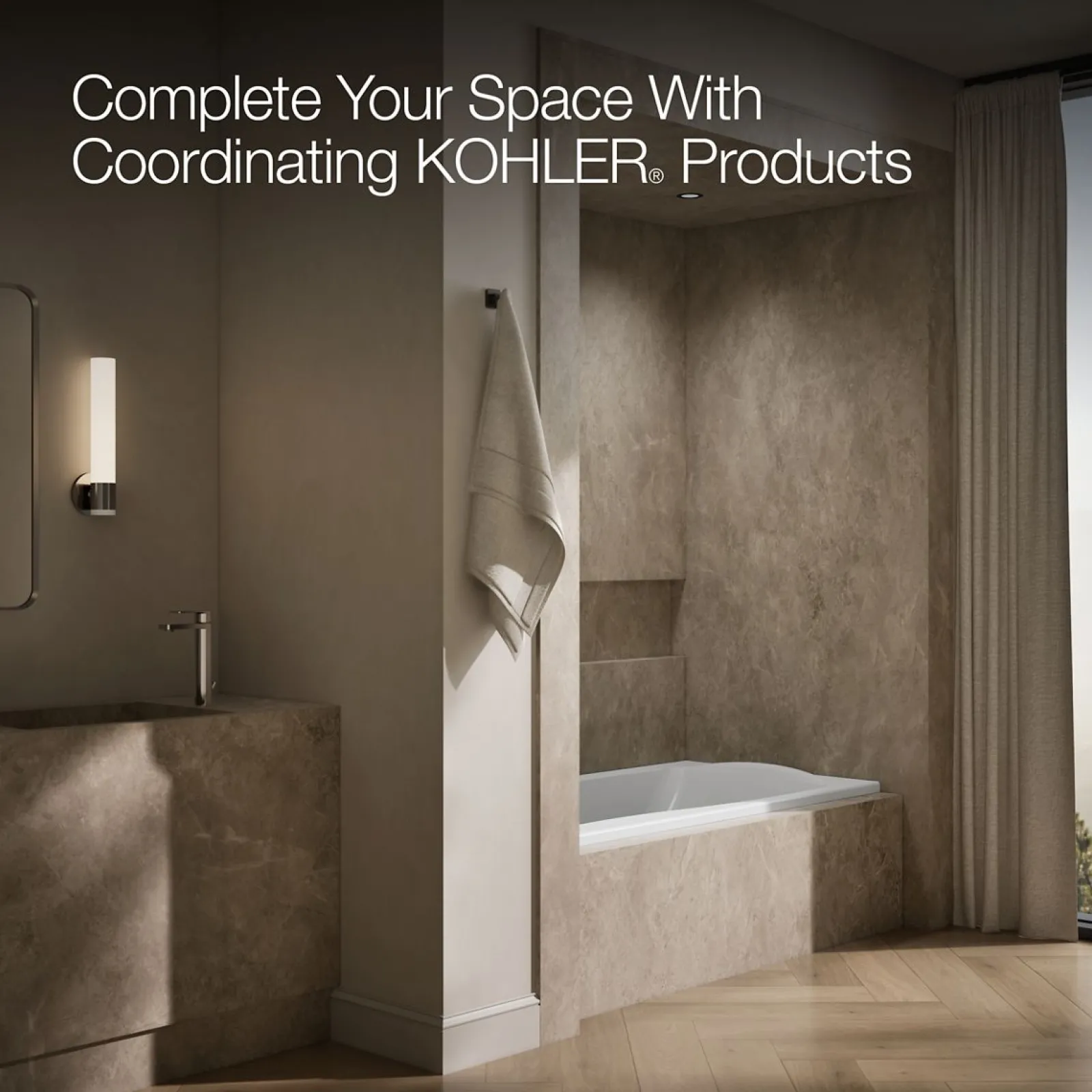 72" x 36" alcove bath, left drain^Kohler New