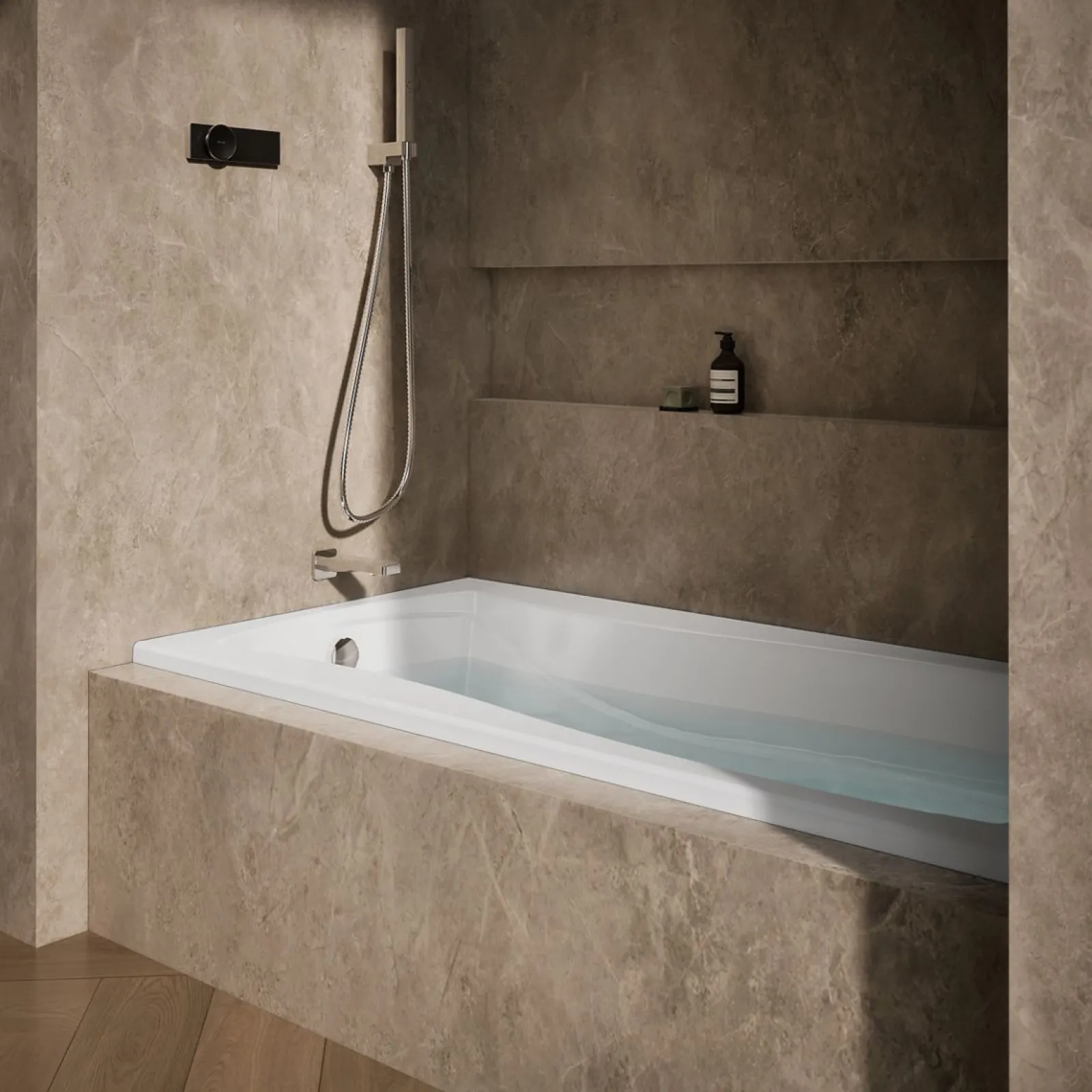 72" x 36" alcove bath, left drain^Kohler New
